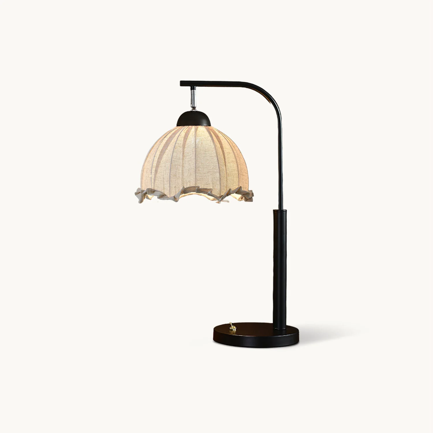 Consistent Ruffle Retro Table Lamp Refined