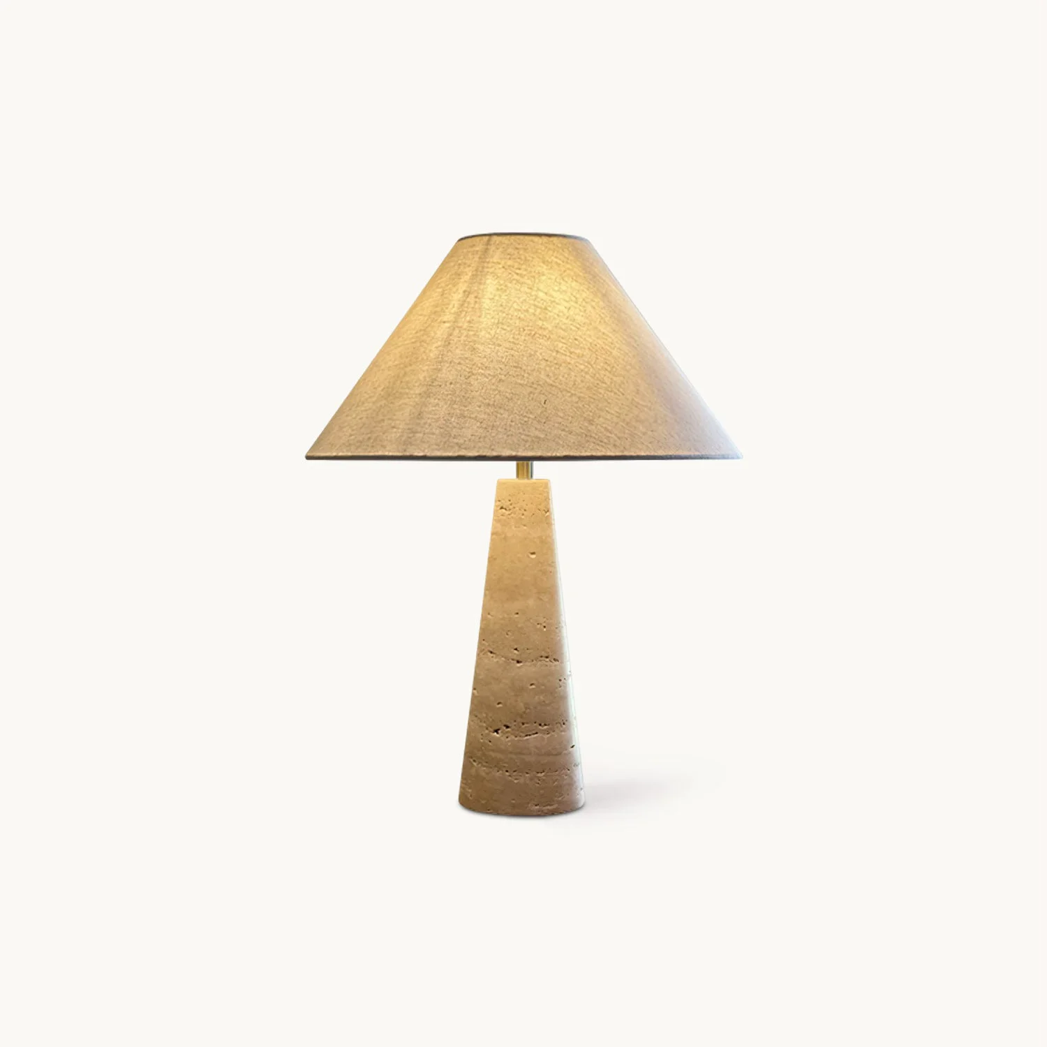 User-Friendly Butler Travertine Table Lamp Minimalist