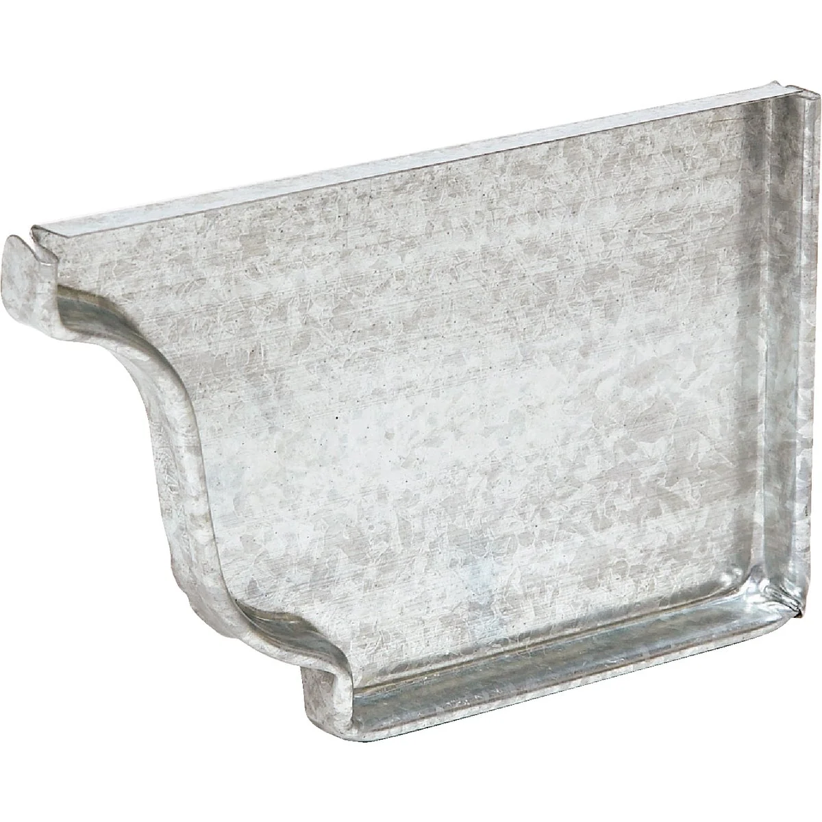 Practical Amerimax 5 In. Galvanized Right Gutter End Cap Fine Crafted