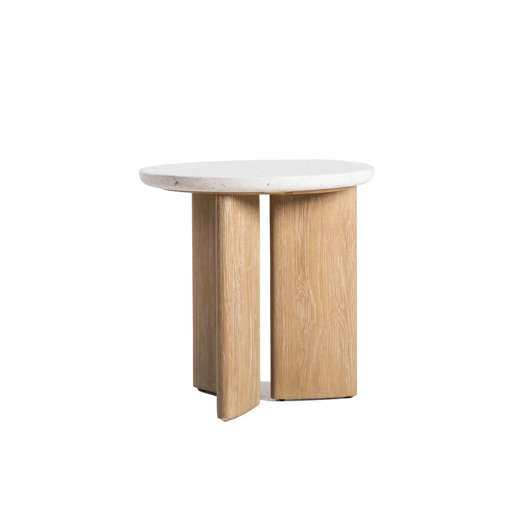 Clean Infinity Side Table - Seashell Finish Eco-Friendly