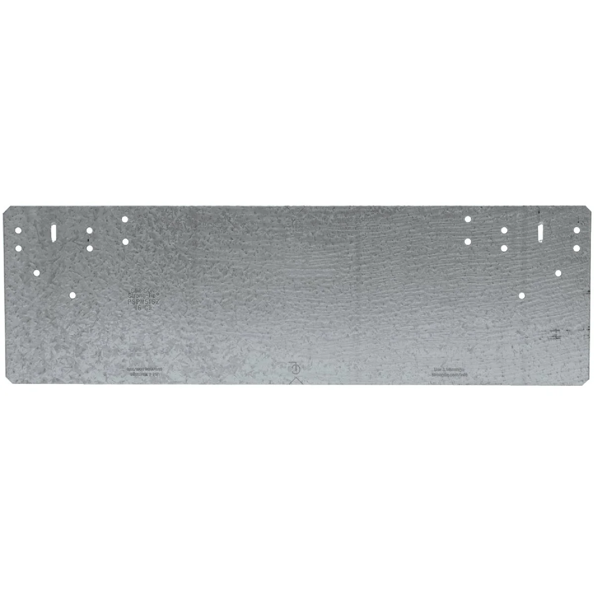 Healthy Simpson Strong-Tie 5 in. W x 16-5 16 in. L Galvanized Steel 16 Gauge Protection Plate Genuine