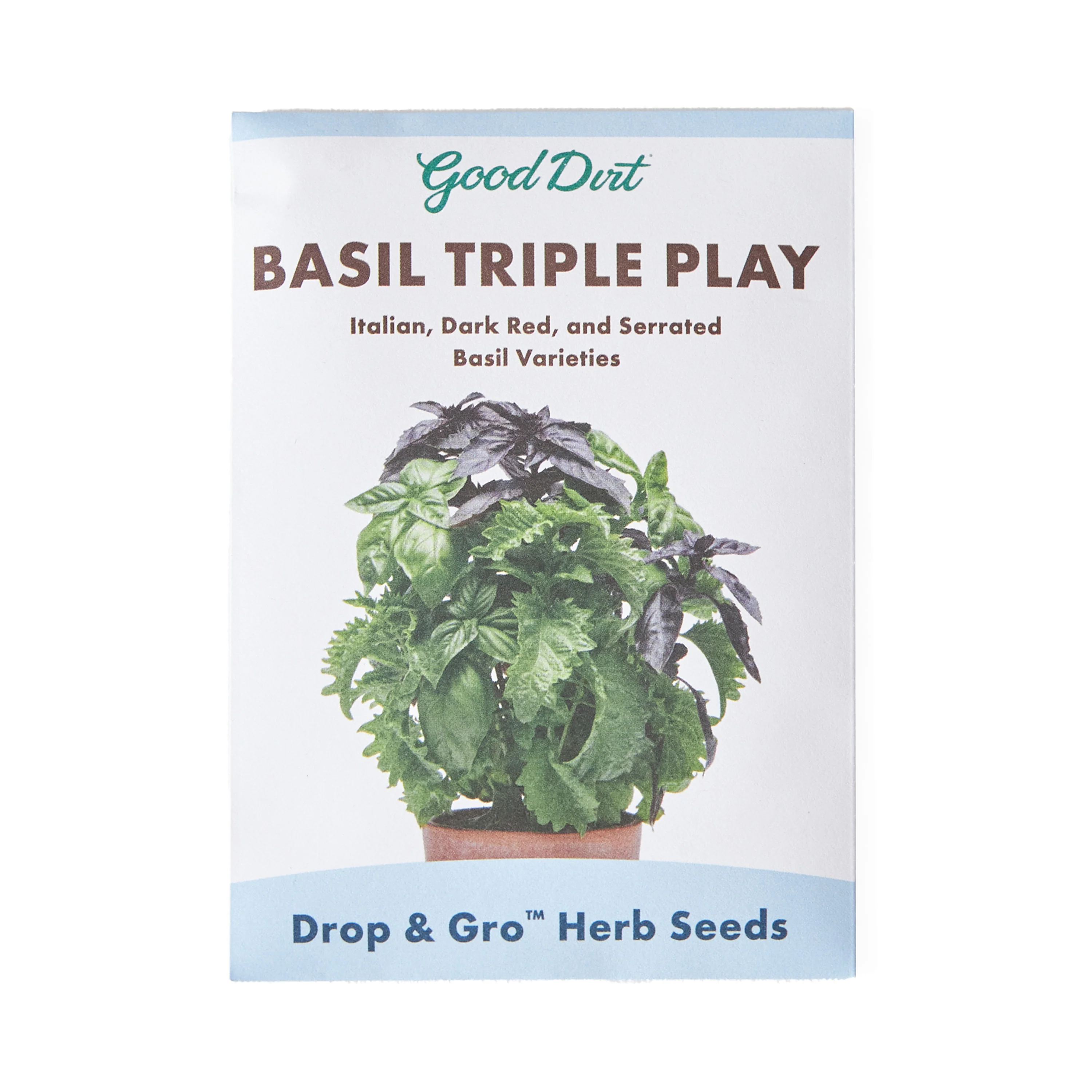 Long-Lasting Good Dirt Drop Gro Basil Seed Pods – Triple Variety Herb Garden Grow Kit Premium Material