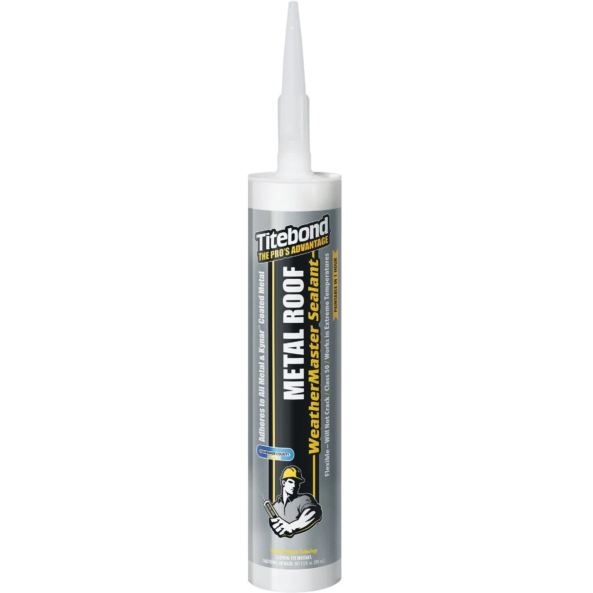Advanced TiteBond Weathermaster 10 Oz. Off White Metal Roof Sealant Green