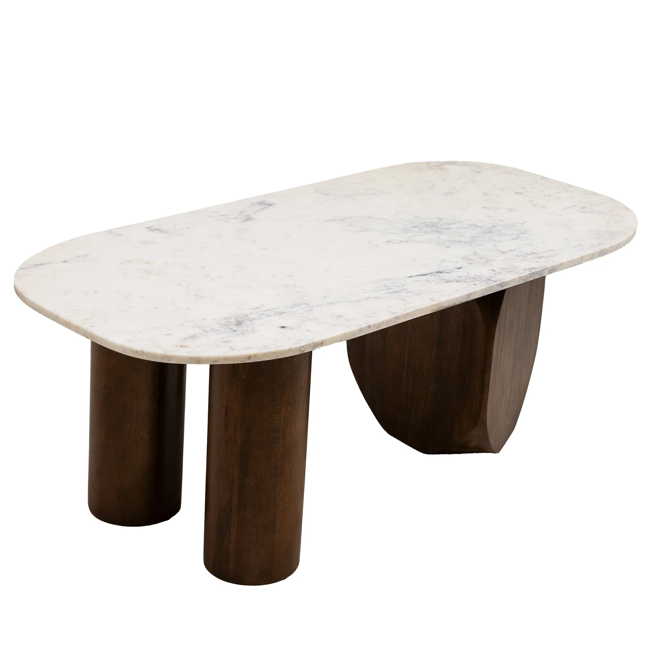 Premium Material Abelone Coffee Table with Marble Top Certified