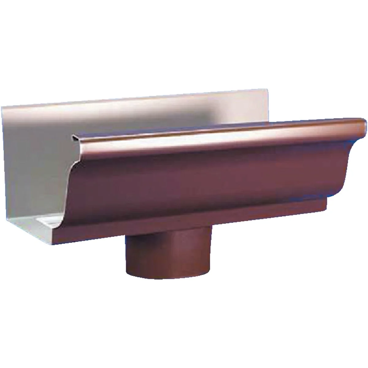Advanced Amerimax 5 In. K Style Galvanized Brown Gutter Drop Outlet Expertly Made