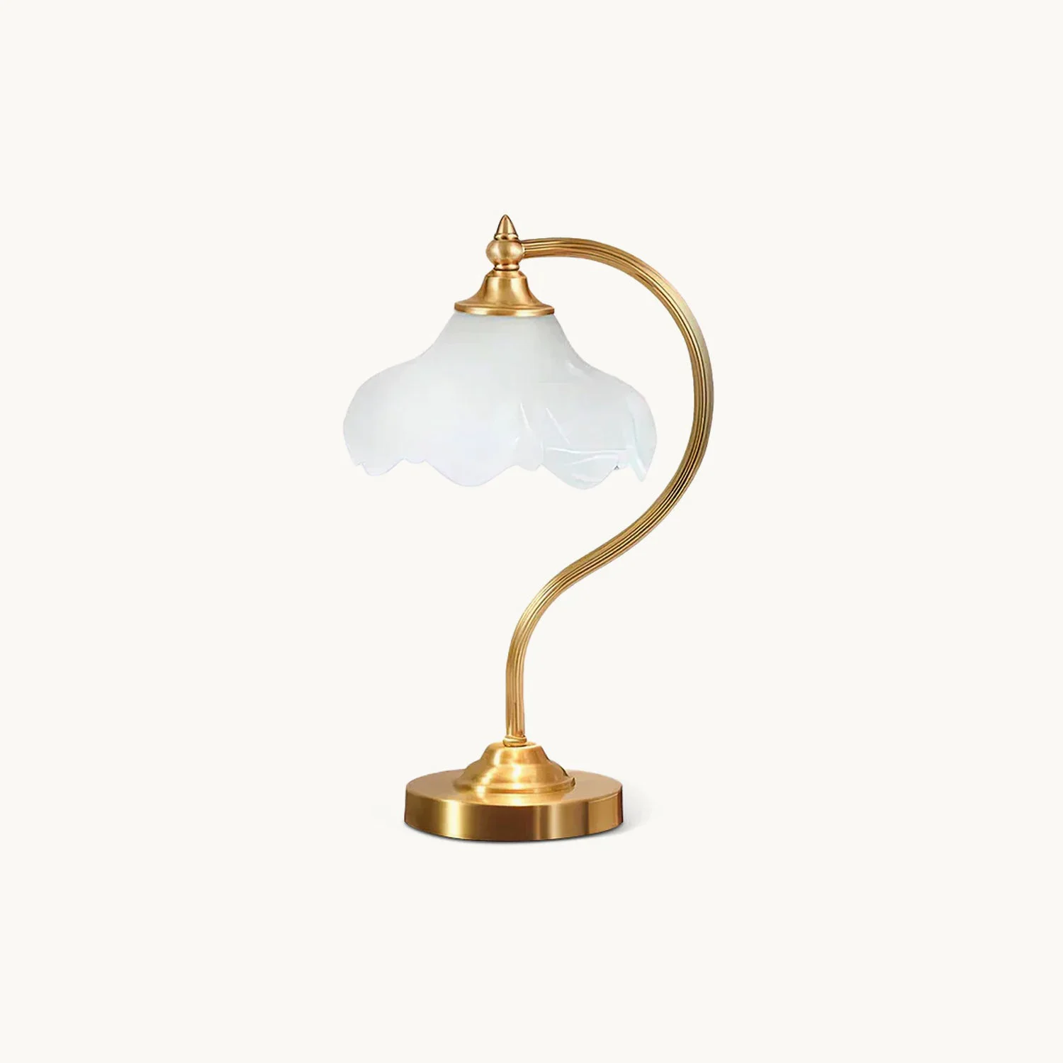 Fine Magnolya Flower Table Lamp Detailed
