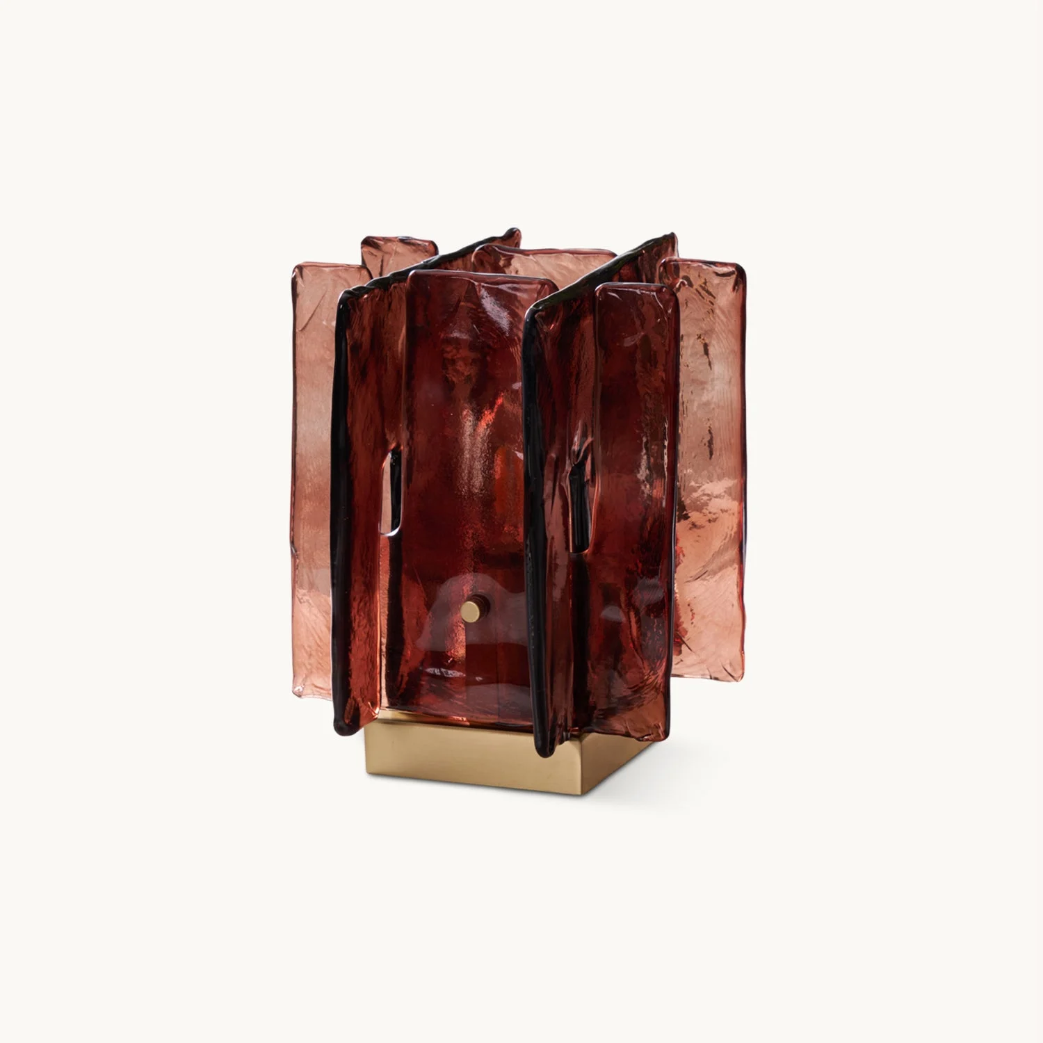 Comfortable Amber Building Block Table Lamp Green