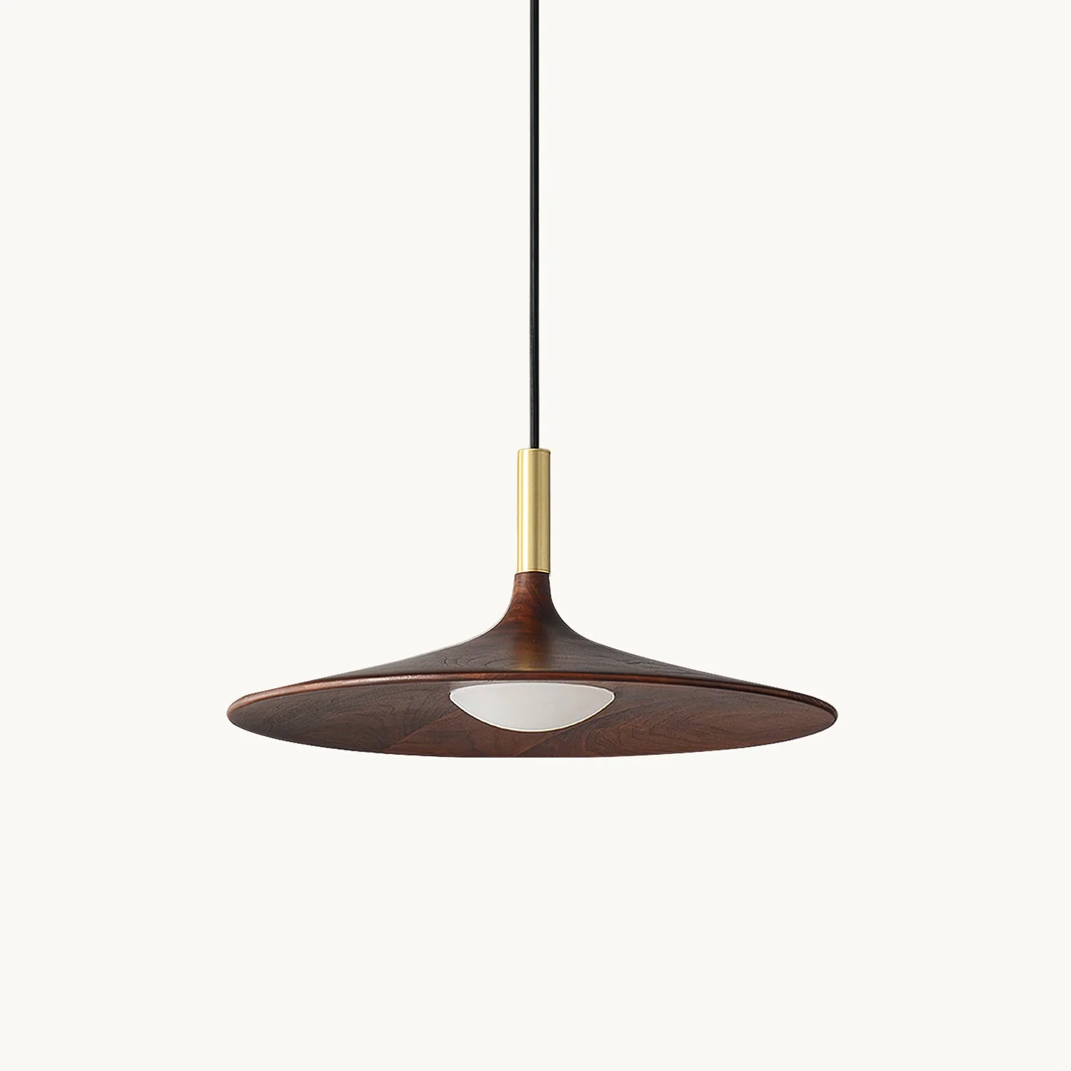 Natural Wooden Trumpet Pendant Lamp Authentic