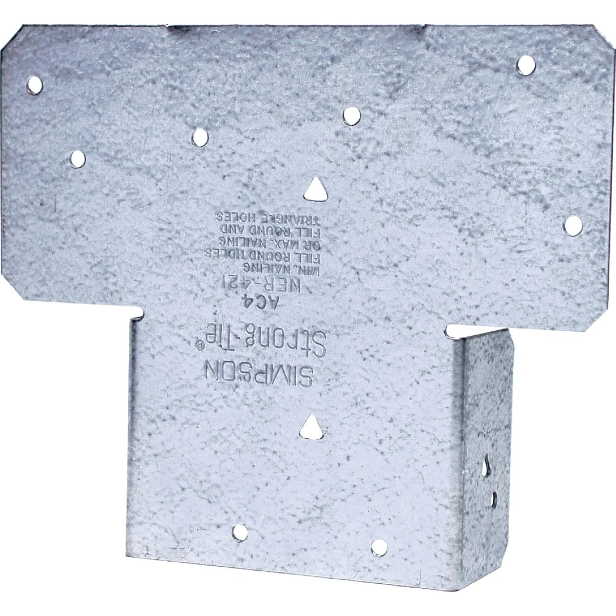 Certified Simpson Strong-Tie 4 In. x 4 In. 18 ga Galvanized Post Cap Responsible