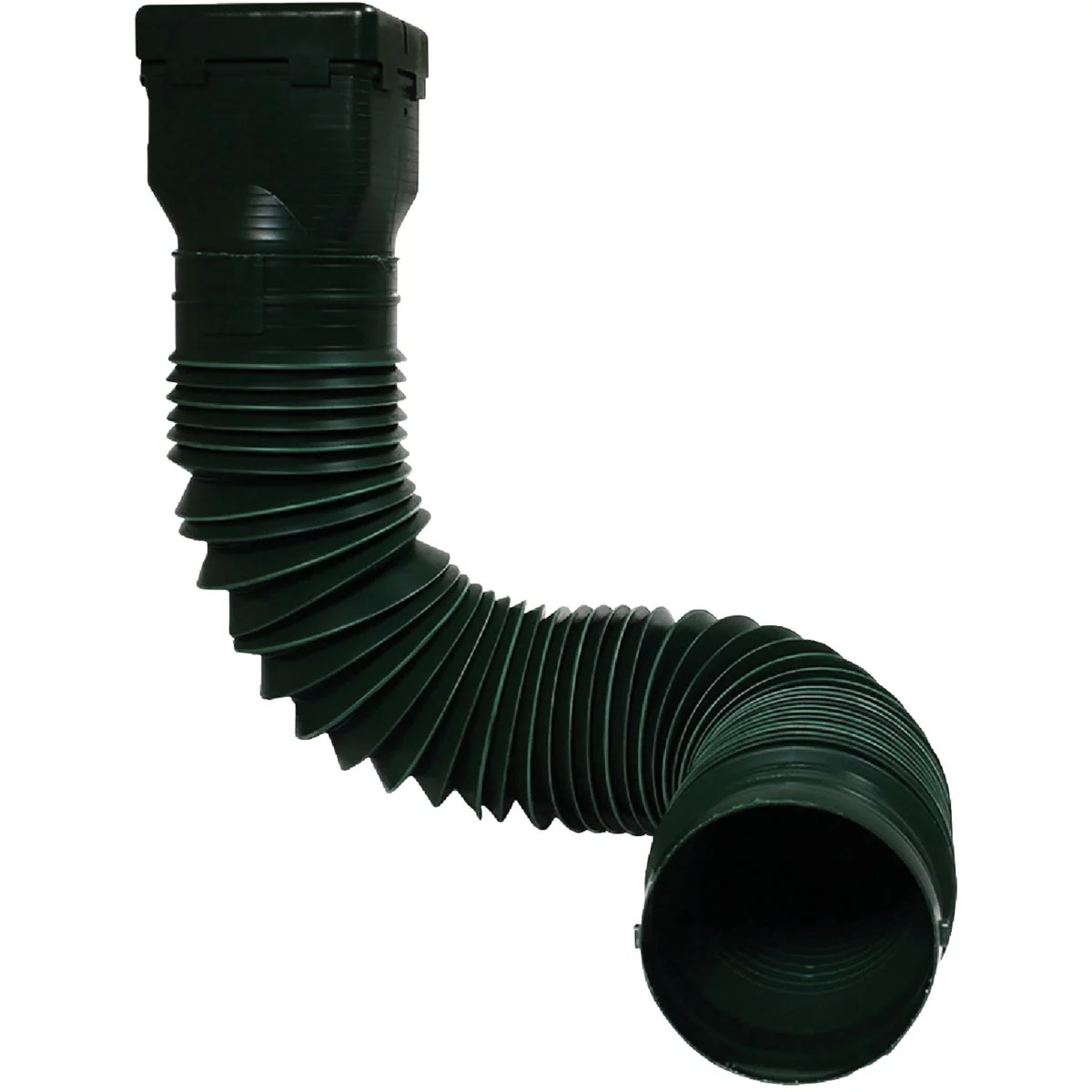 Premium Spectra Metals Ground Spout 22 In. to 48 In. Green K-Style Polypropylene Downspout Extender Expertly Made