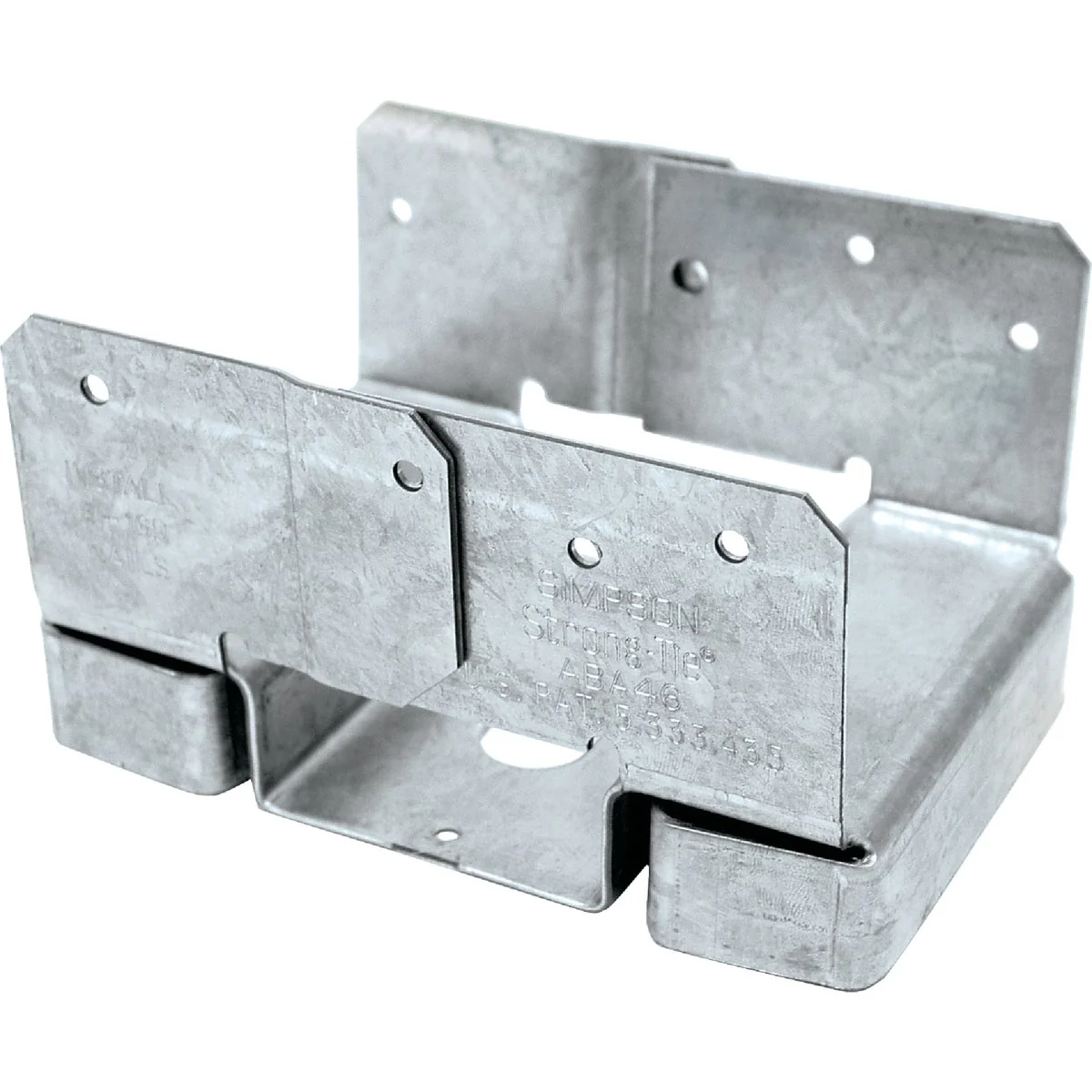 Easy-to-Use Simpson Strong-Tie 4 In. x 6 In. 14 ga Z-Max ABA Post Base Professional