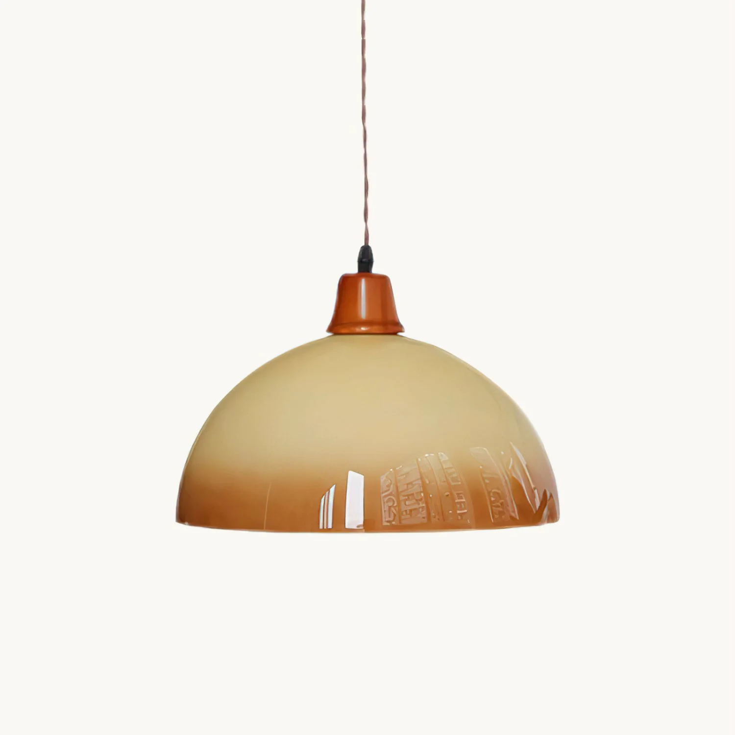 Original Caramel Glass Retro Pendant Lamp Healthy