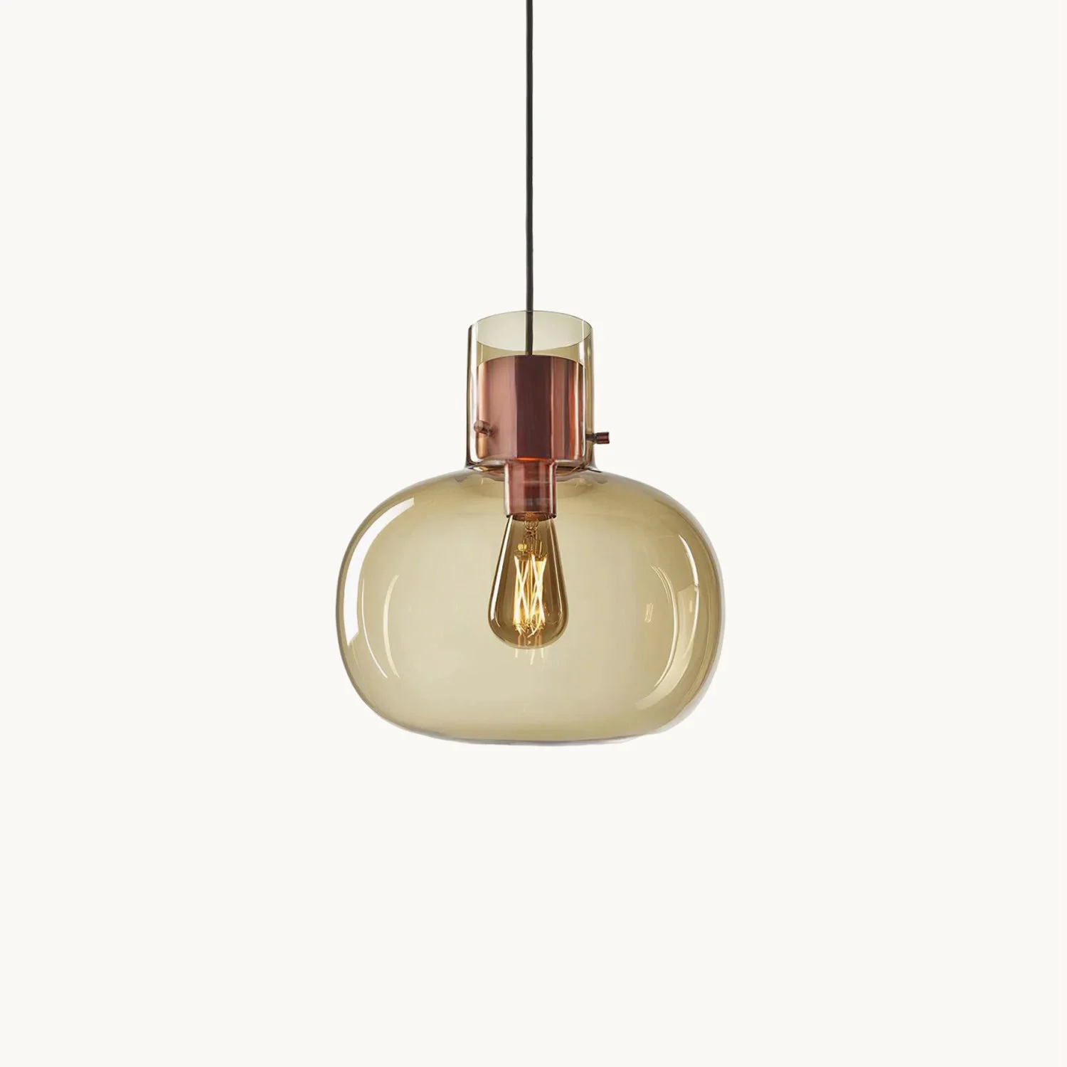 Breathable Cambre Glass Pendant Light Premium Material