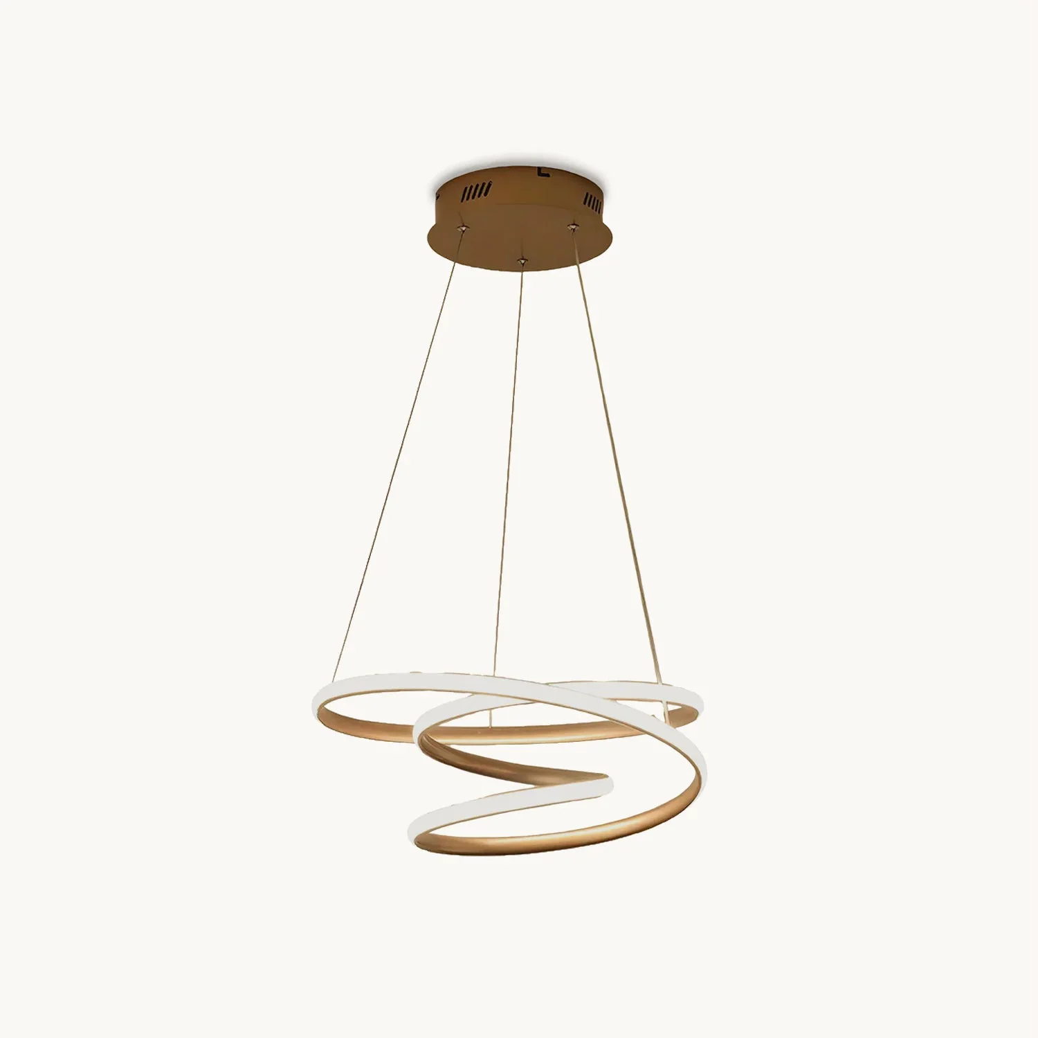 Enhanced Simple Aluminum Spiral Ring Pendant Lamp Proven