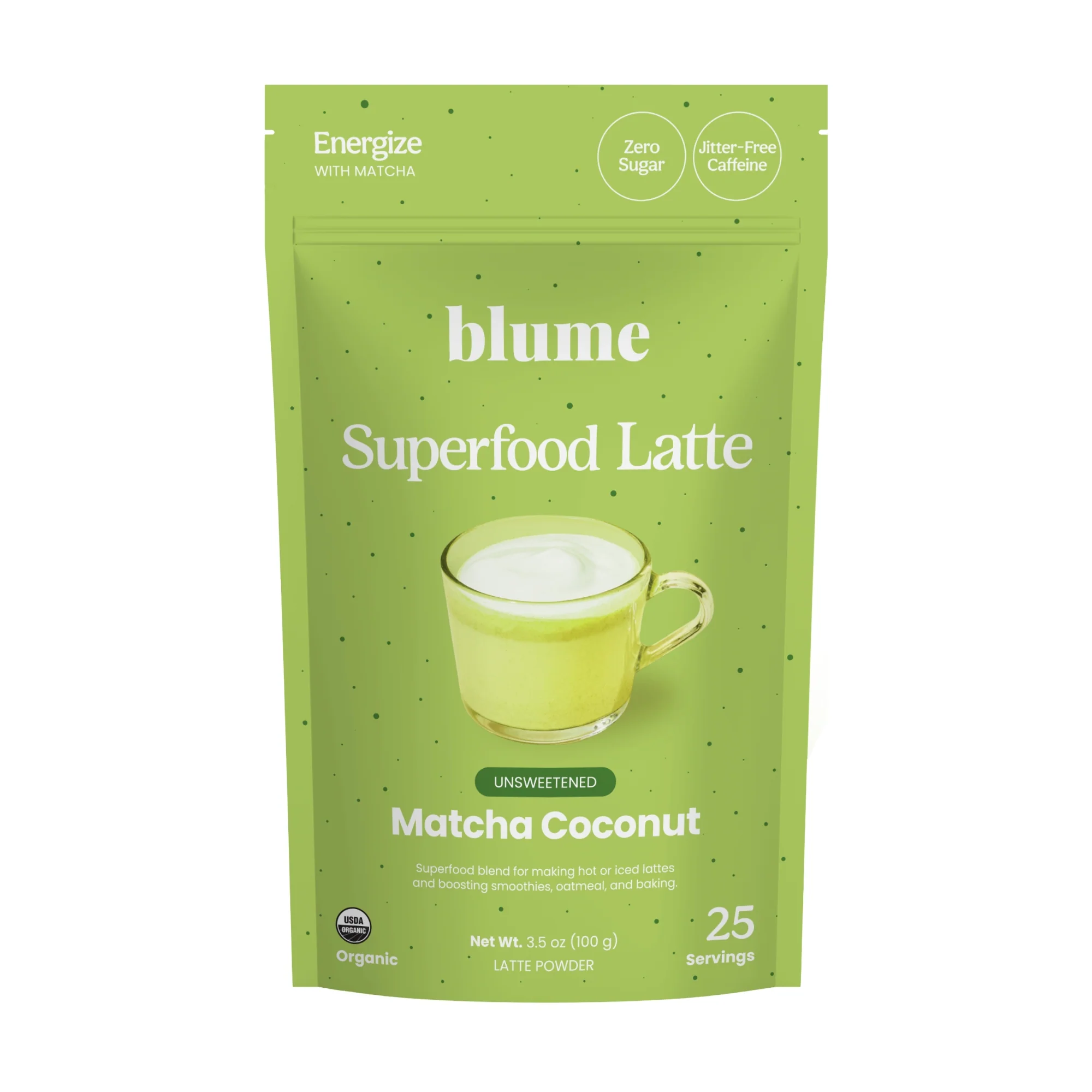 Proven blume Organic Matcha Coconut Latte Powder Soft