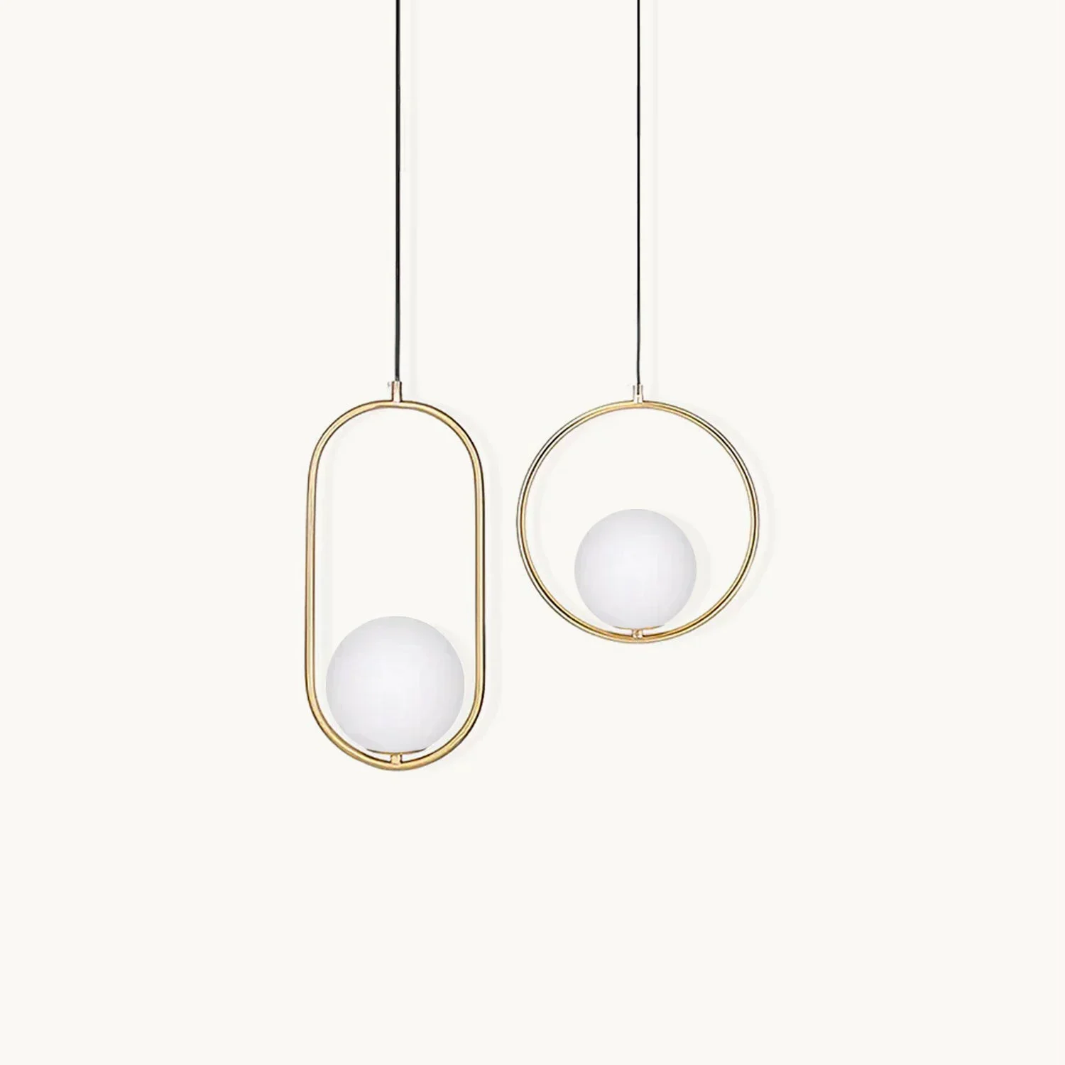 Functional Mila Brass Pendant Light Safe