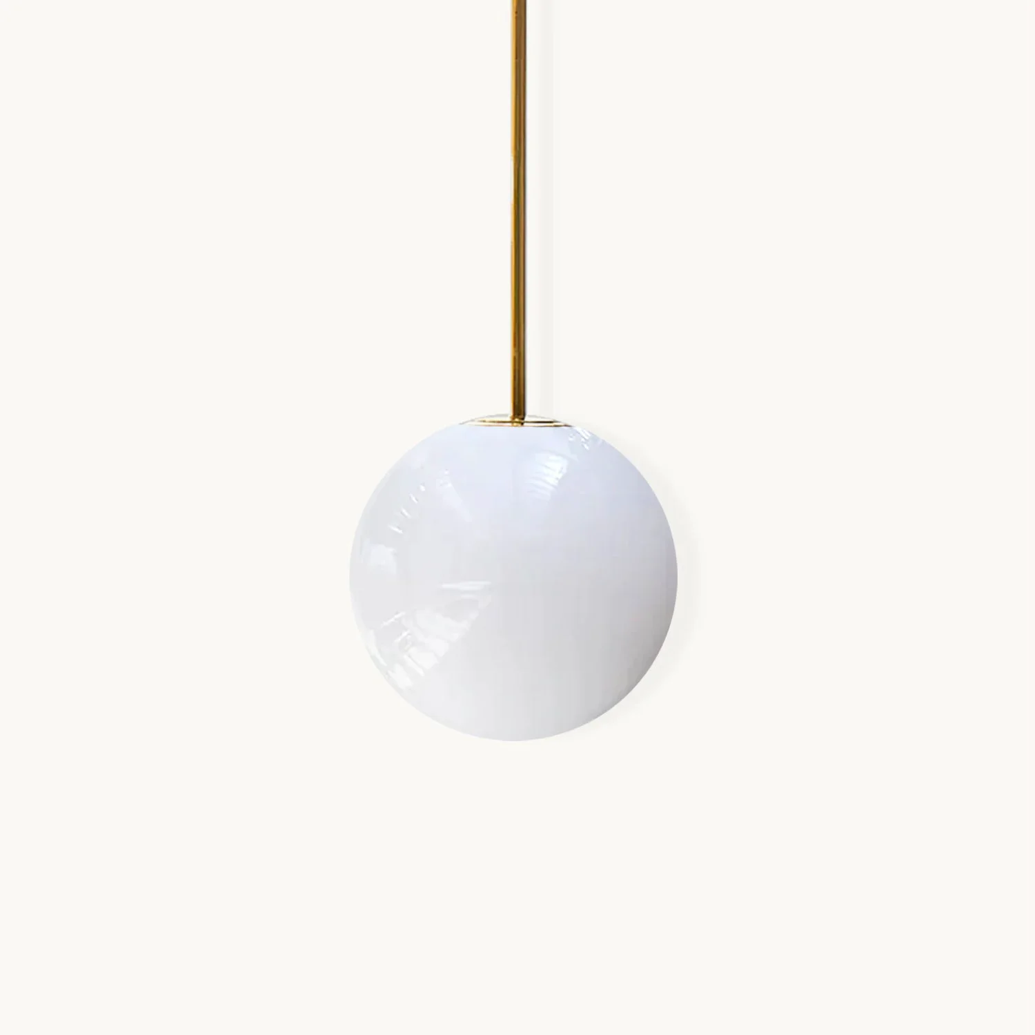 Sophisticated Brass Architectural Pendant Lamp Contemporary