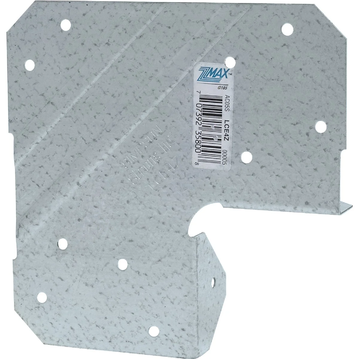 Natural Simpson Strong-Tie 4 In. x 4 In. 20 ga Z-Max Post Cap High-Grade