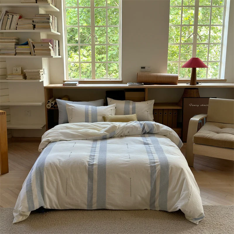 Fashionable Zen Stripe Bedding Collection Flexible