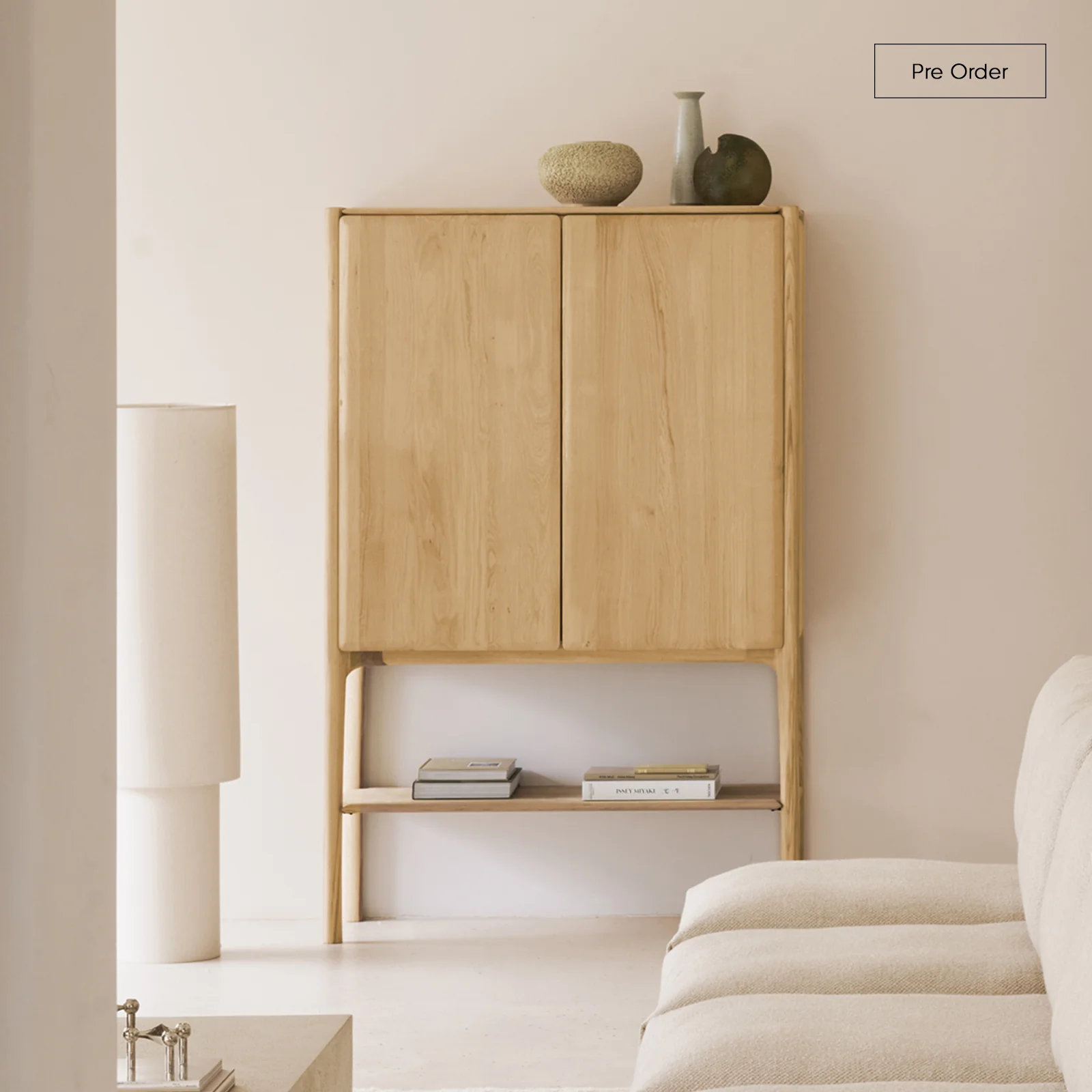 High-Grade PI Cupboard Oak 110cm Eco-Friendly