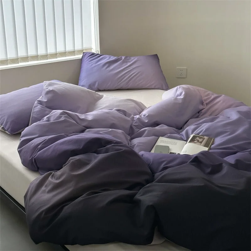 Efficient Purple Shaded Bedding Set Unique