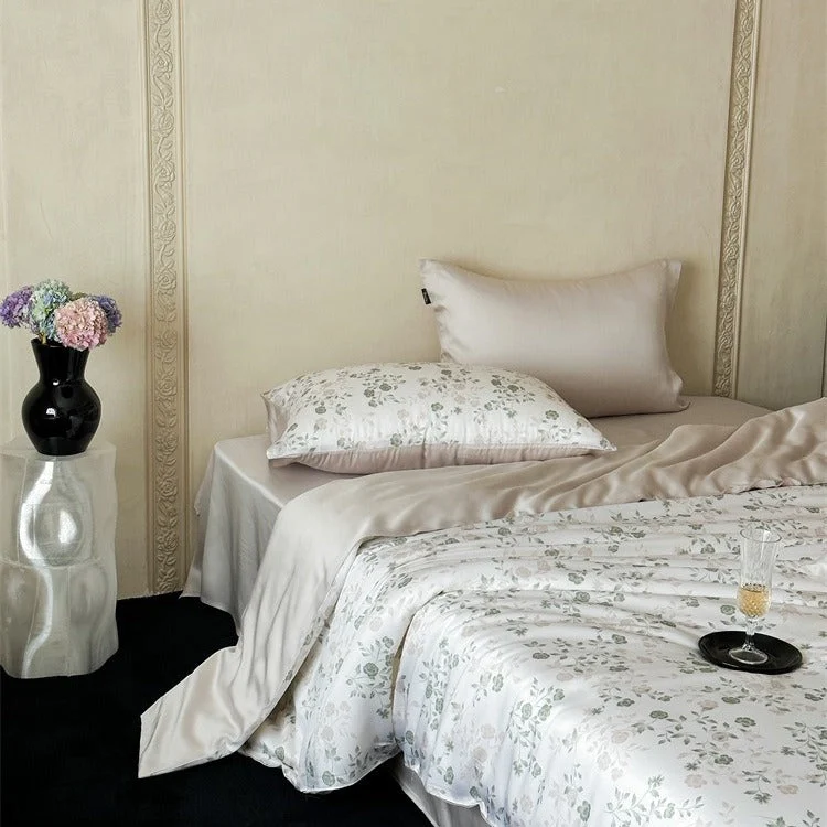 Green Misty Meadow Lyocell Bedding Set Next-Generation