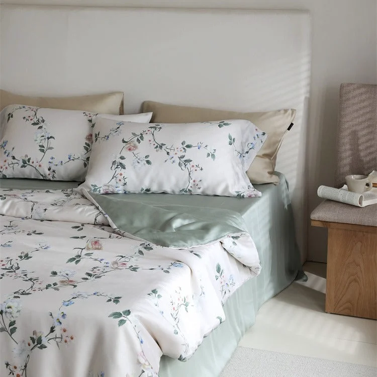 Casual Soft Garden Bedding Set Environmentally Friendly