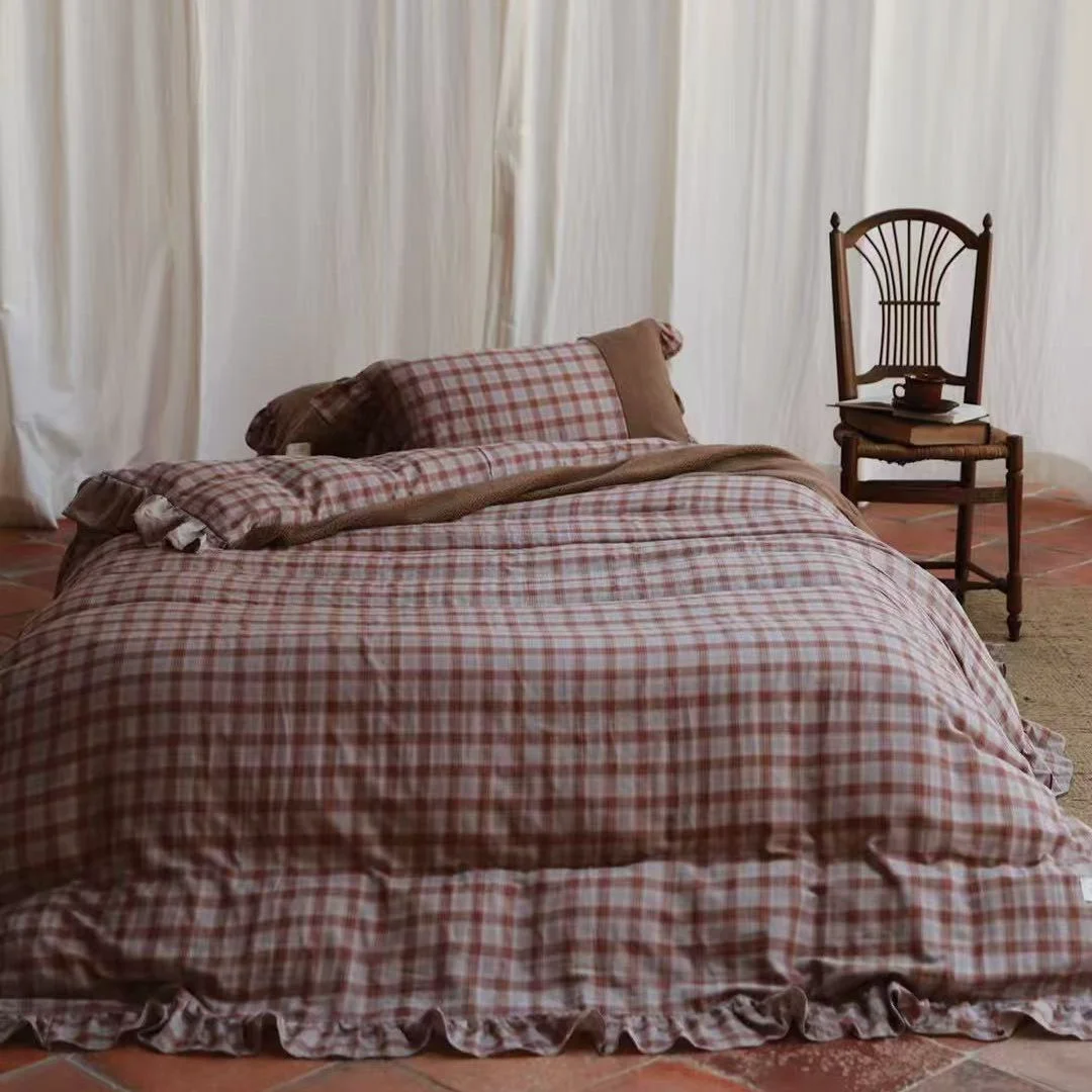 Powerful Brown Tartan Duvet Cover Set - FINAL Fashionable
