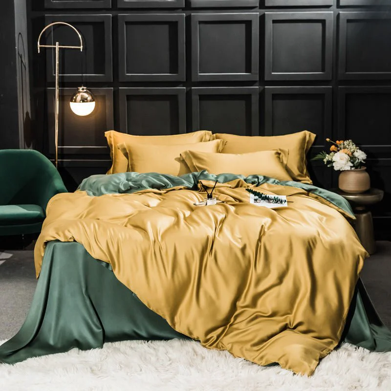 Safe Lemon Lime Lyocell Bedding Set Fine Crafted