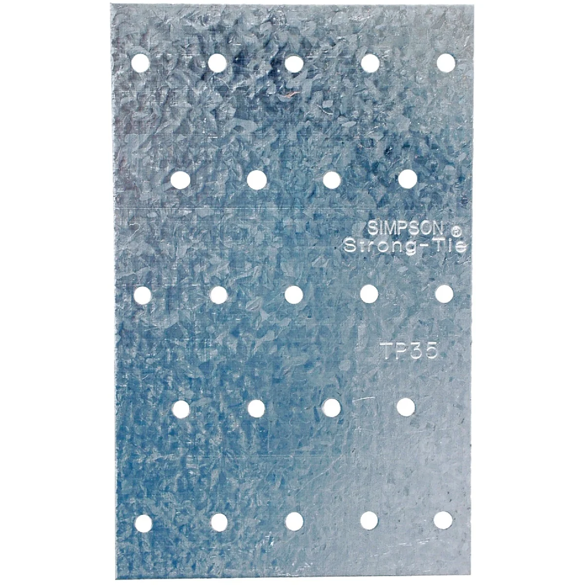 Comfortable Simpson Strong-Tie 3-1 8 in. W. x 5 in. L. Galvanized Steel 20 Gauge Tie Plate Enhanced