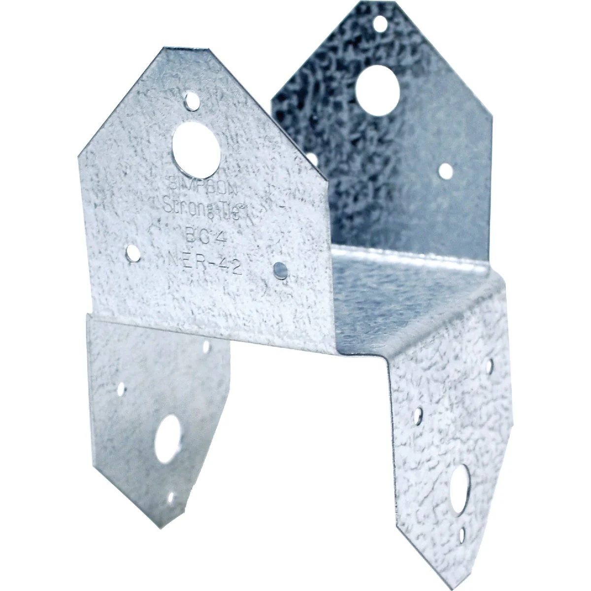 Convenient Simpson Strong-Tie 4 In. x 4 In. 18 ga Galvanized BC Post Cap Base Reliable