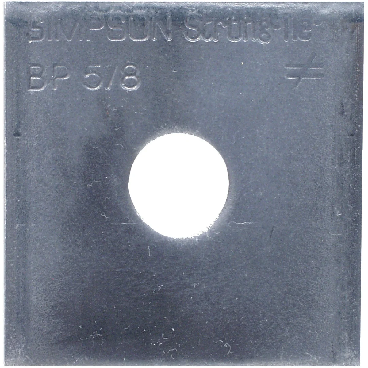 Stylish Simpson Strong-Tie 5 8 in. x 2-1 2 in. x 1 4 in. Steel Uncoated Bearing Plate Dependable