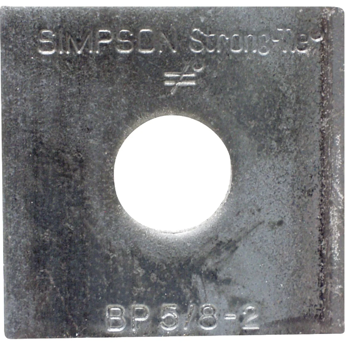 Relaxed Simpson Strong-Tie 5 8 in. x 2 in. x 3 16 in. Steel Uncoated Bearing Plate Professional