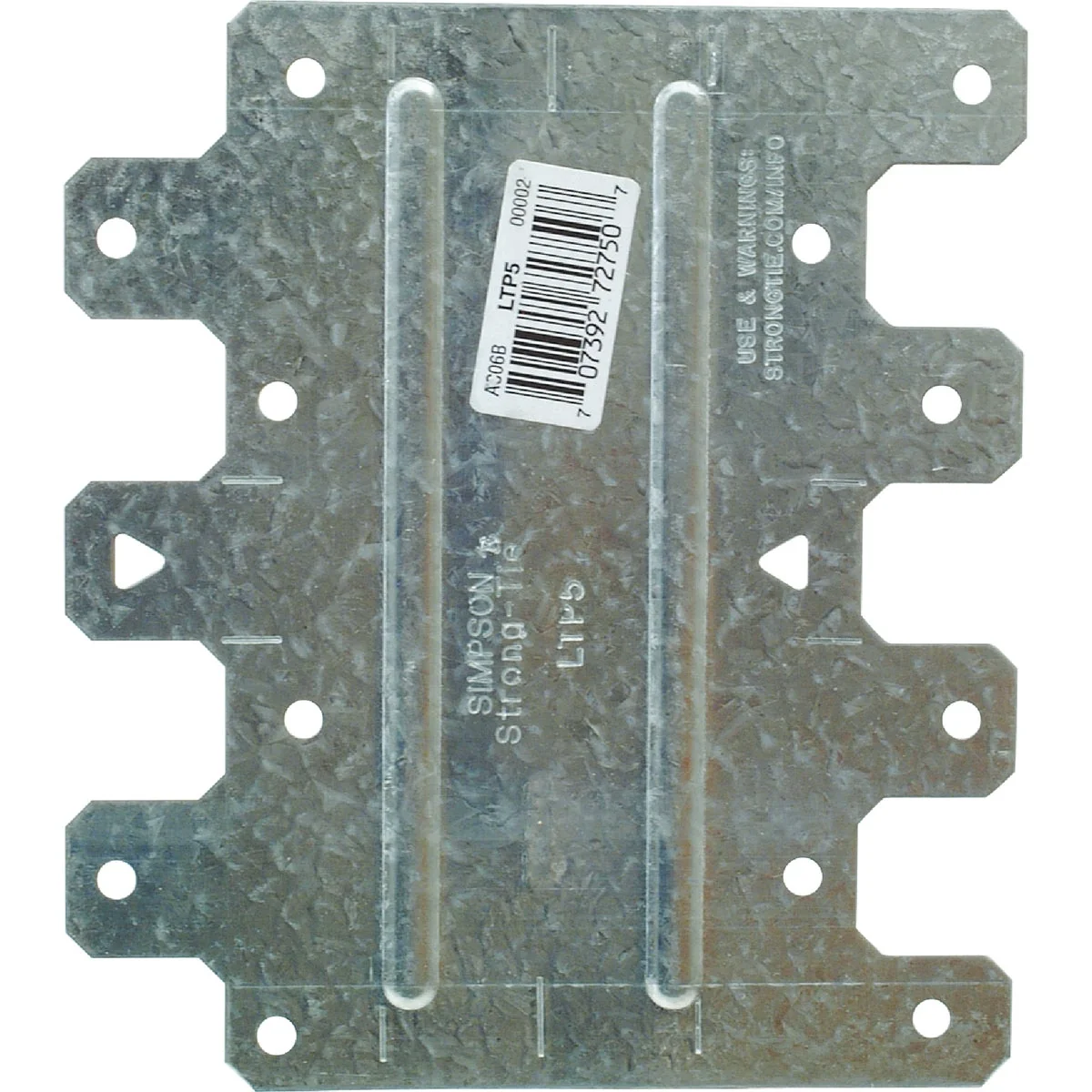 Excellent Simpson Strong-Tie 4-1 2 in. W. x 5-1 8 in. L. Galvanized Steel 20 Gauge Tie Plate Specialty
