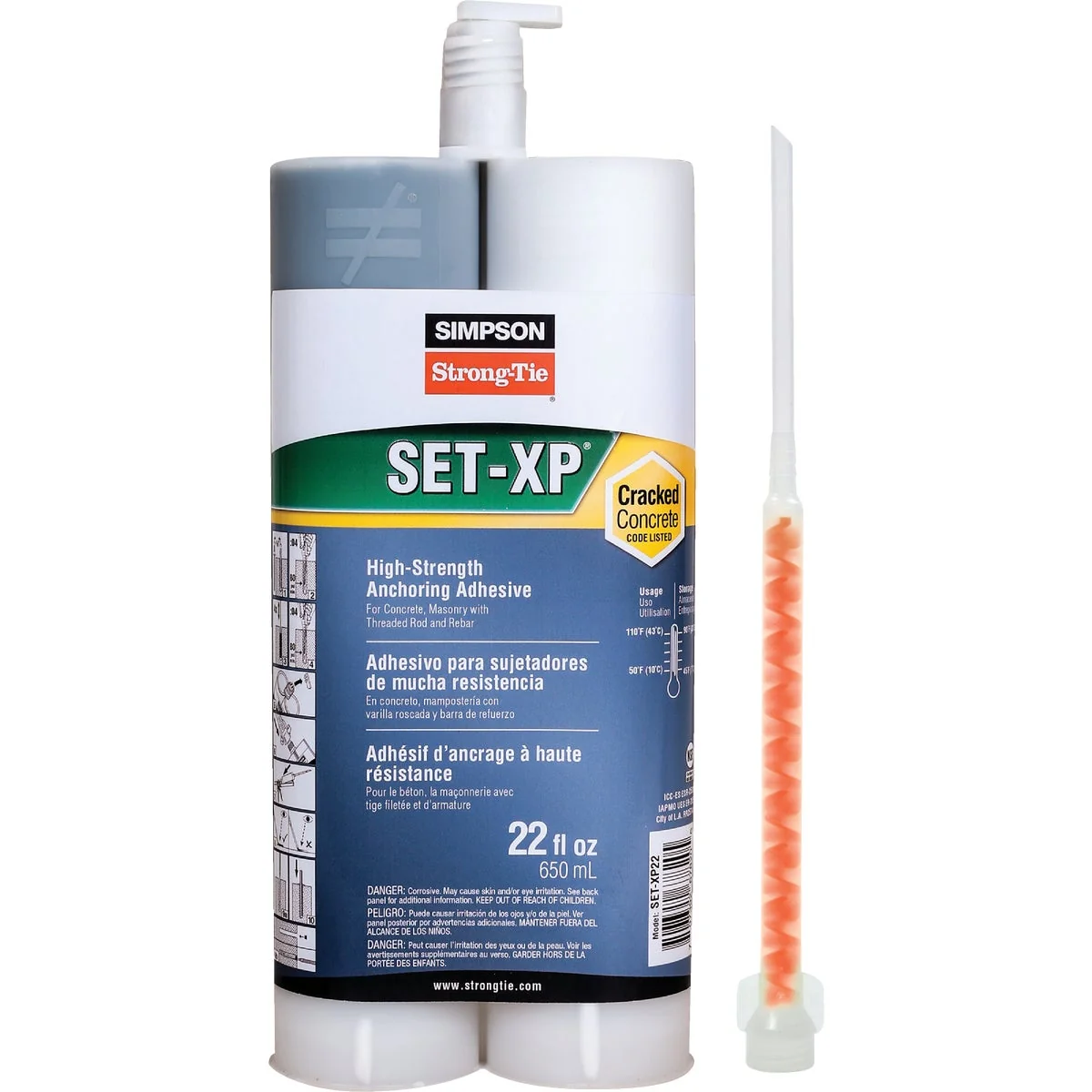 Refined Simpson Strong- Tie 22oz Epoxy Adhesive Efficient