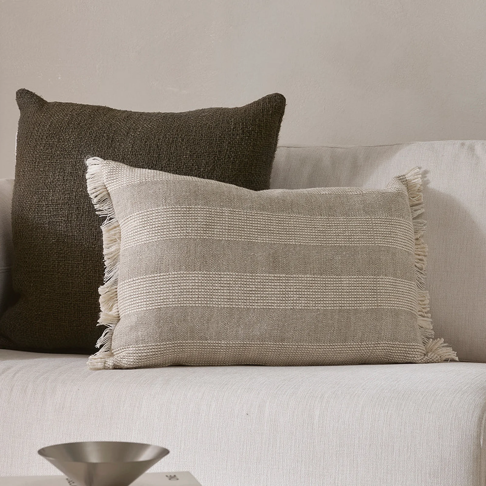 Eco-Friendly Carson Cushion Natural 40 x 60cm Verified