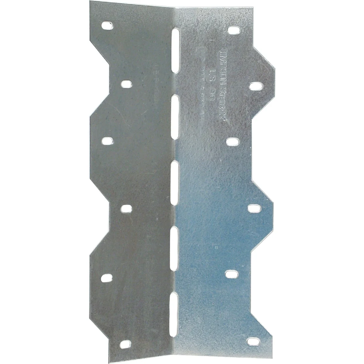 Original Design Simpson Strong-Tie Galvanized Steel 7-7 8 In. 18 ga Adjustable Framing L-Angle Fine