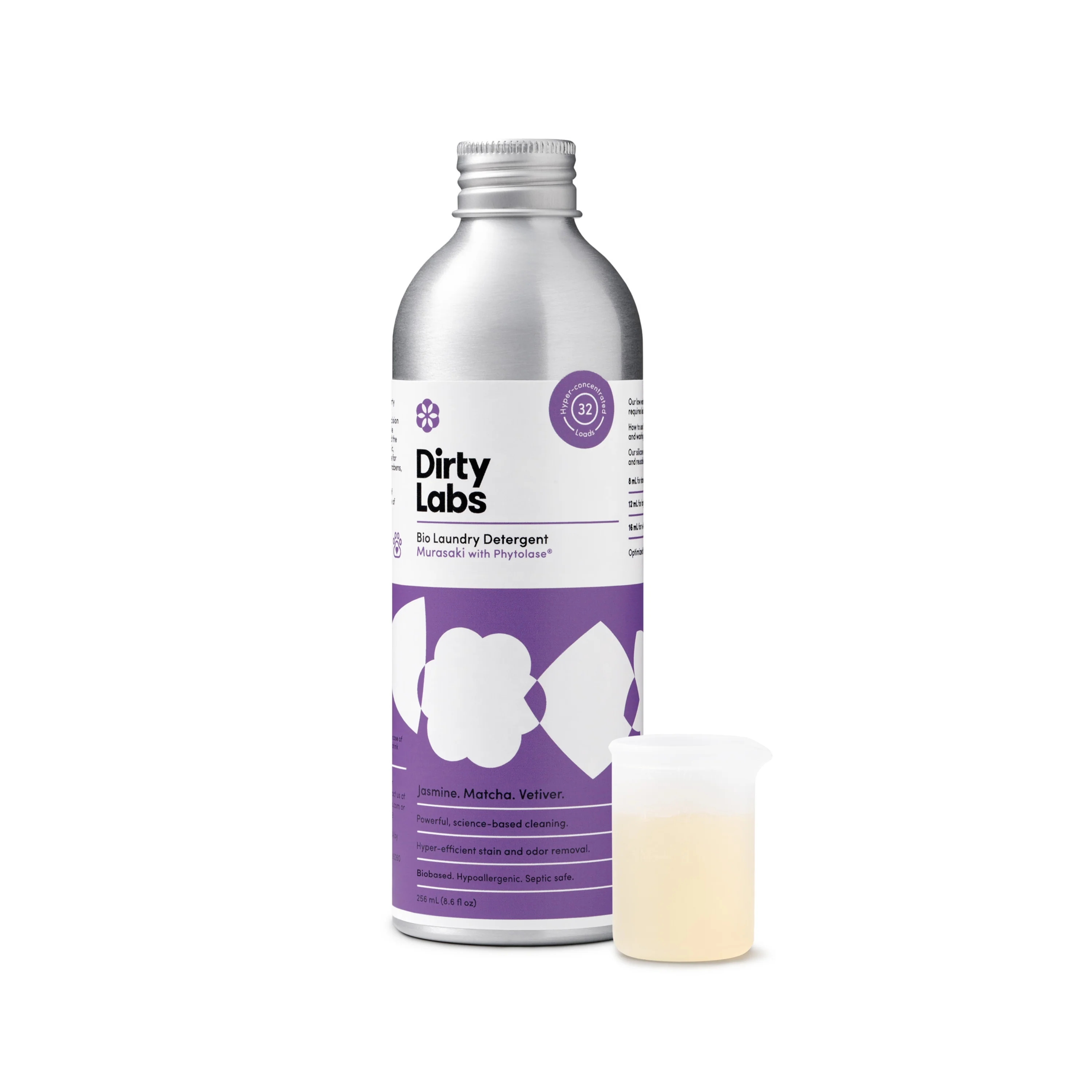Classic Dirty Labs Bio Laundry Detergent with Phytolase® - Jasmine Matcha Vetiver Traditional