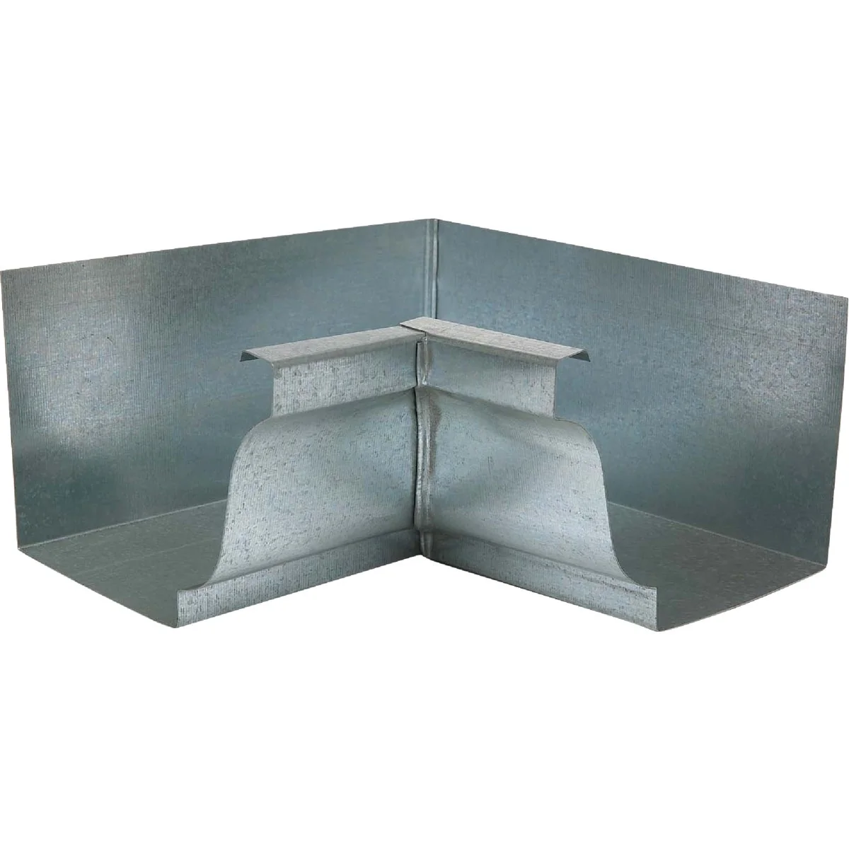 Trendy NorWesco 4 In. Galvanized Gutter Inside Corner Clean