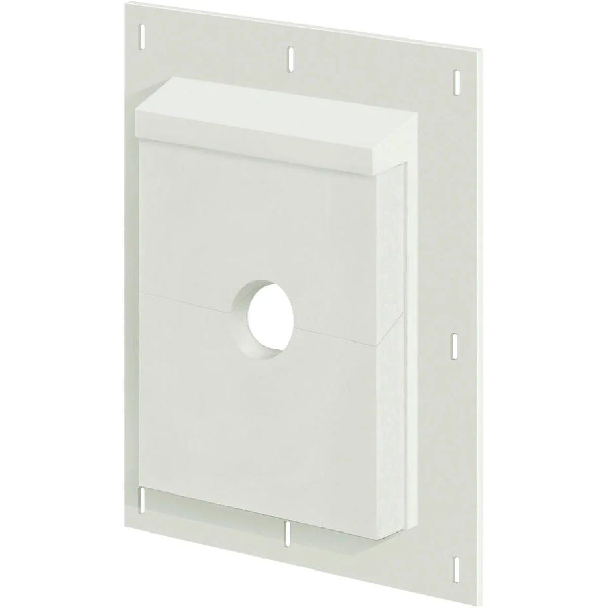 Eco-Friendly Builders Edge Sturdimount 6 x 8-1 2 Trim White Paintable Fiber Cement Mounting Blocks Smart