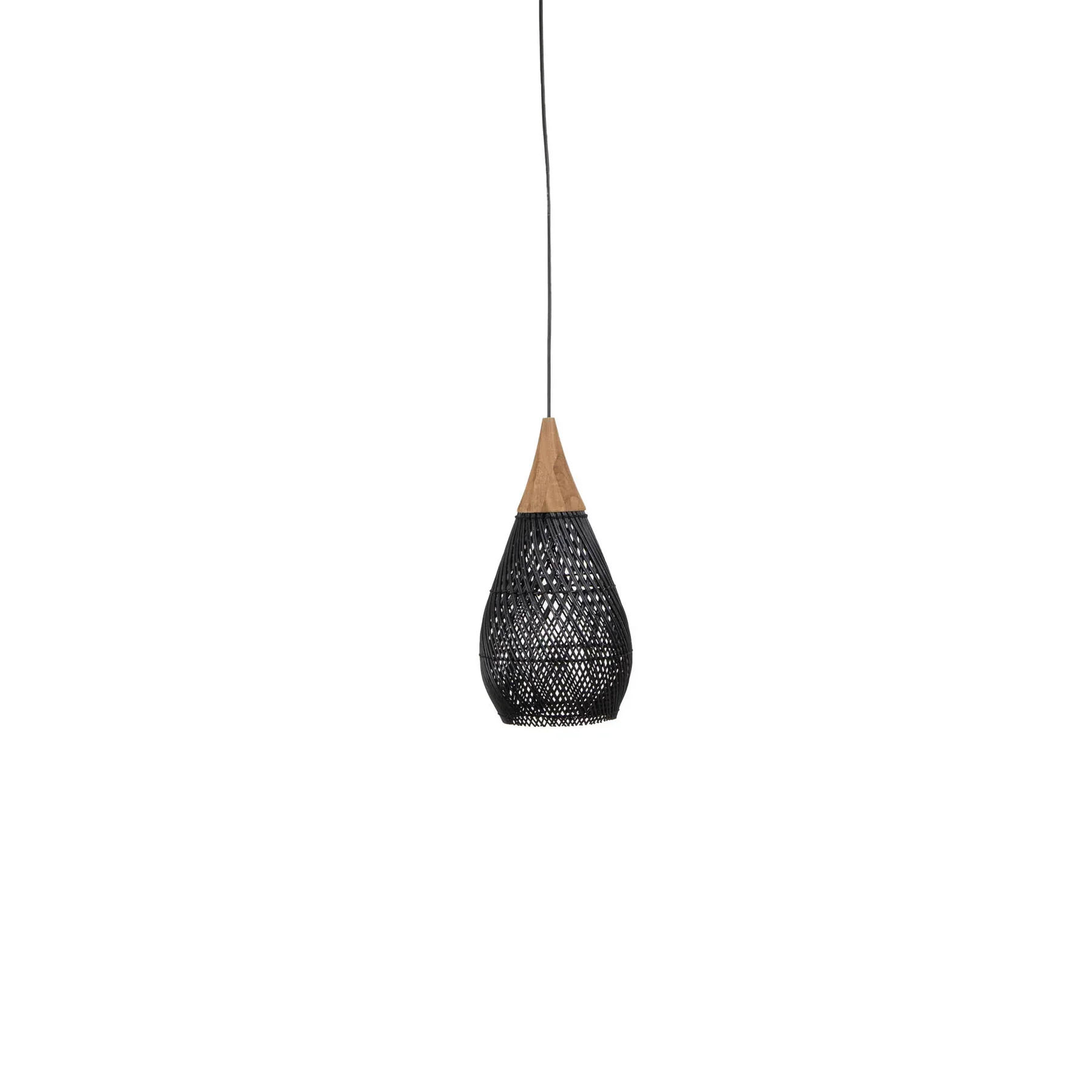 Prestigious D-Bodhi Horn Pendant Small - Black Pure