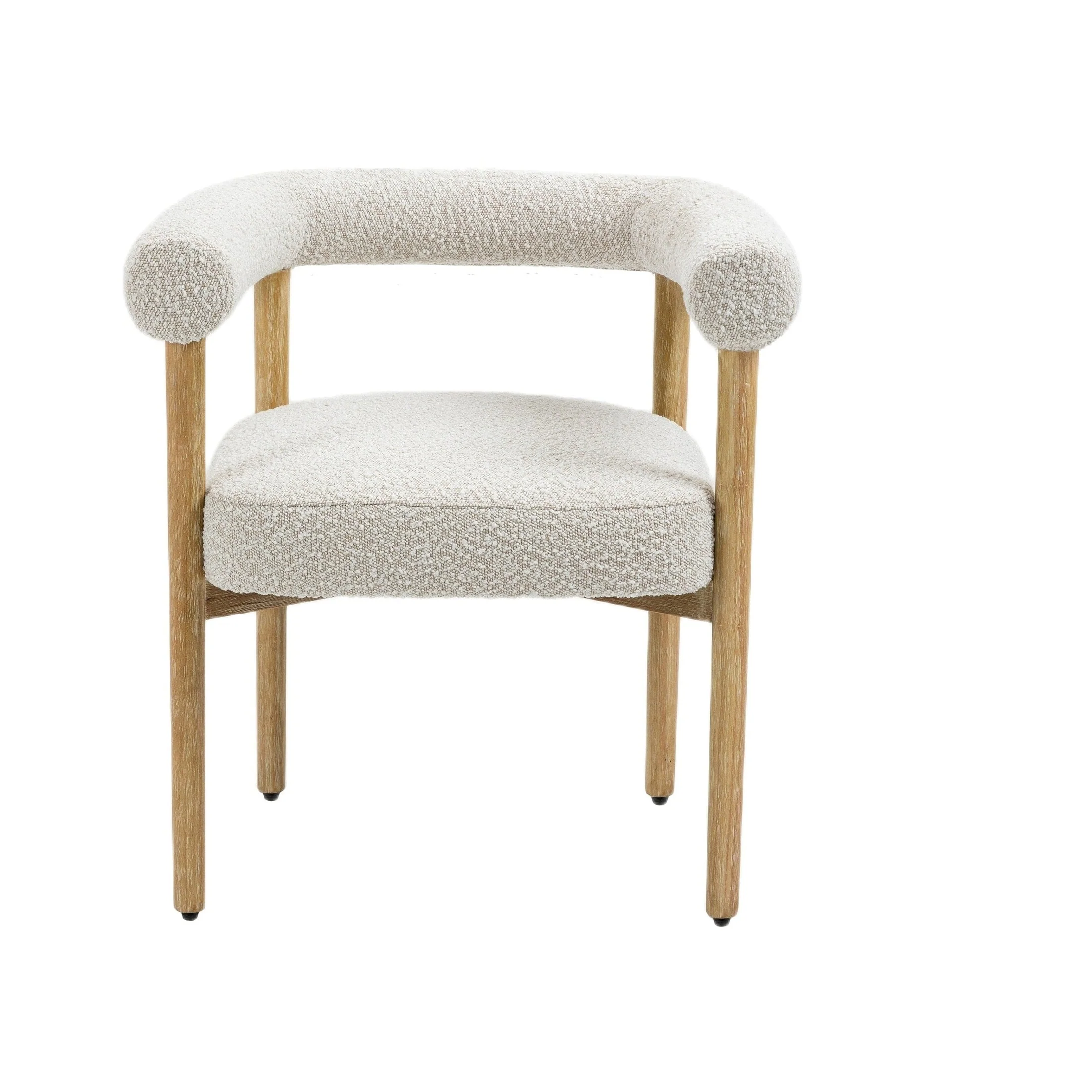 World-Class Svea Boucle Dining Chair - Cream Certified