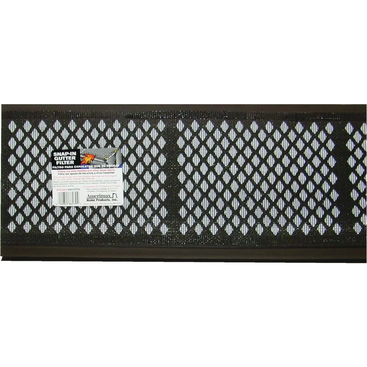 World-Class Amerimax 6-1 2 In. x 3 Ft. Brown Vinyl Gutter Guard with Filter Exclusive