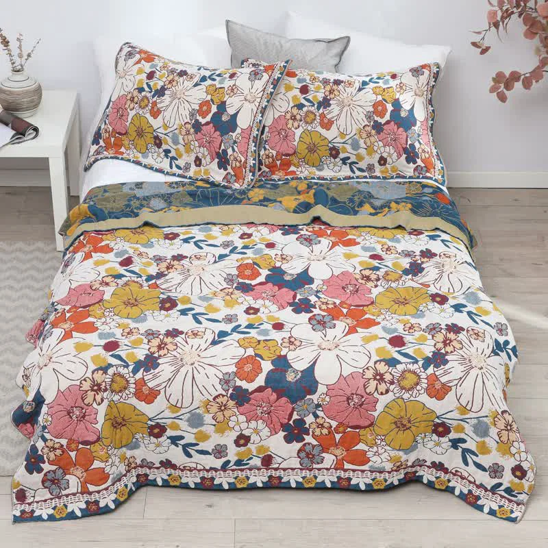Premium Cotton Gauze Pastoral Lightweight Quilt Exclusive
