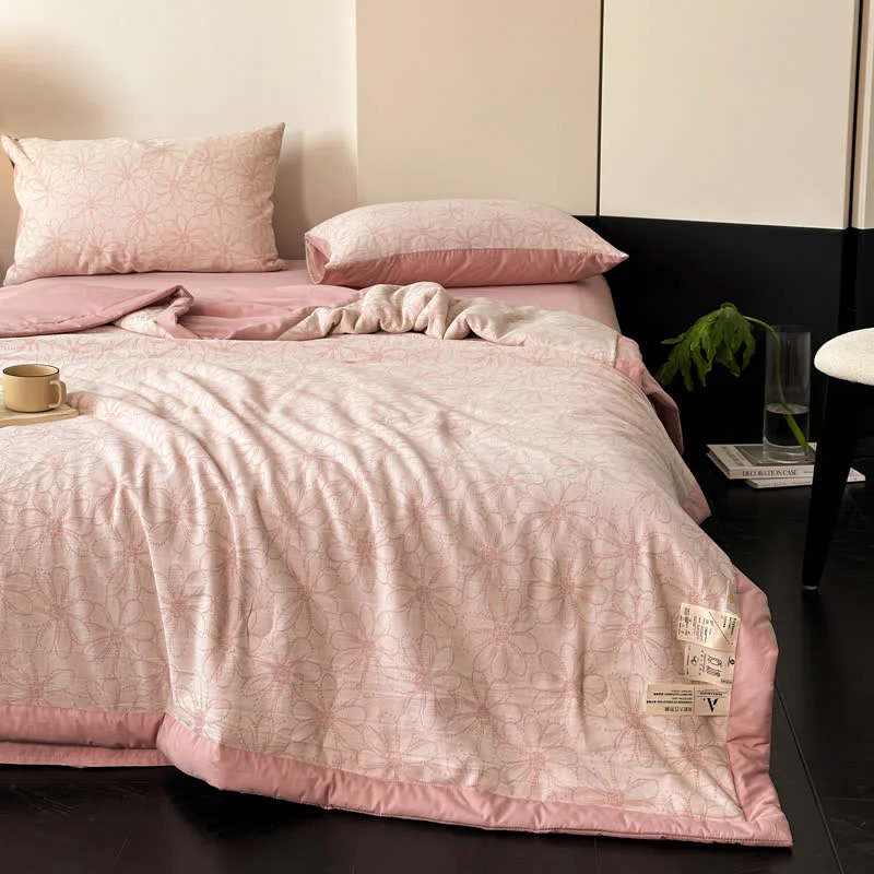 Long-Lasting Jacquard Daisy Breathable Cotton Gauze Bedding Environmentally Friendly