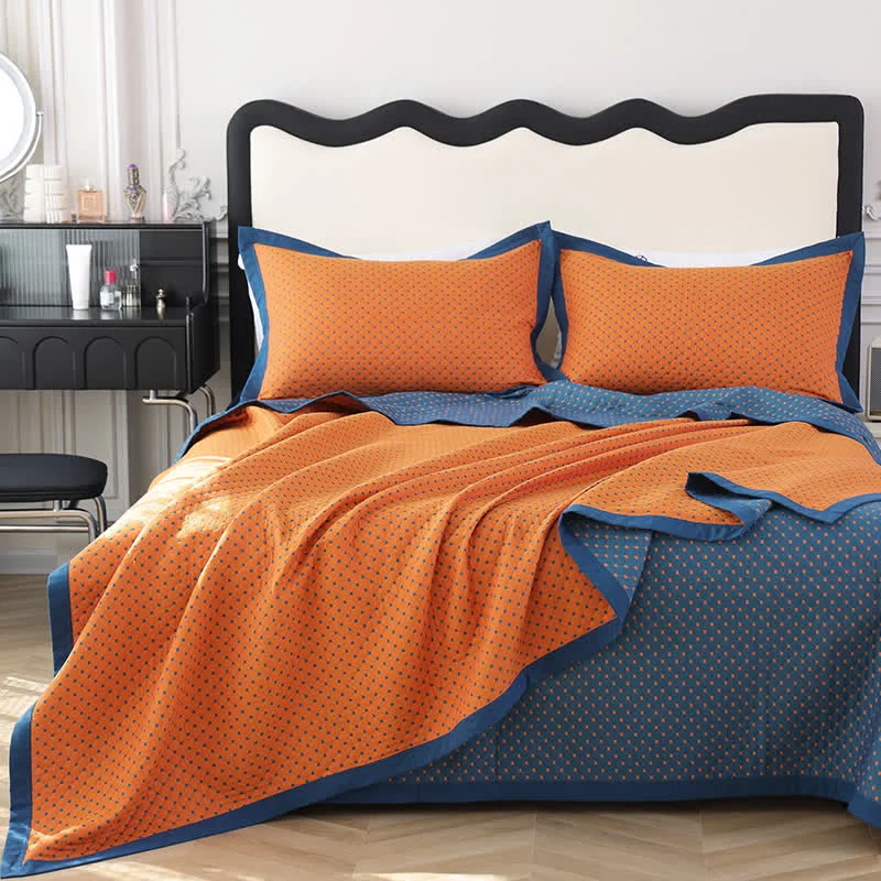 Premium Material Breathable Soft Cotton Gauze Reversible Quilt Prestigious