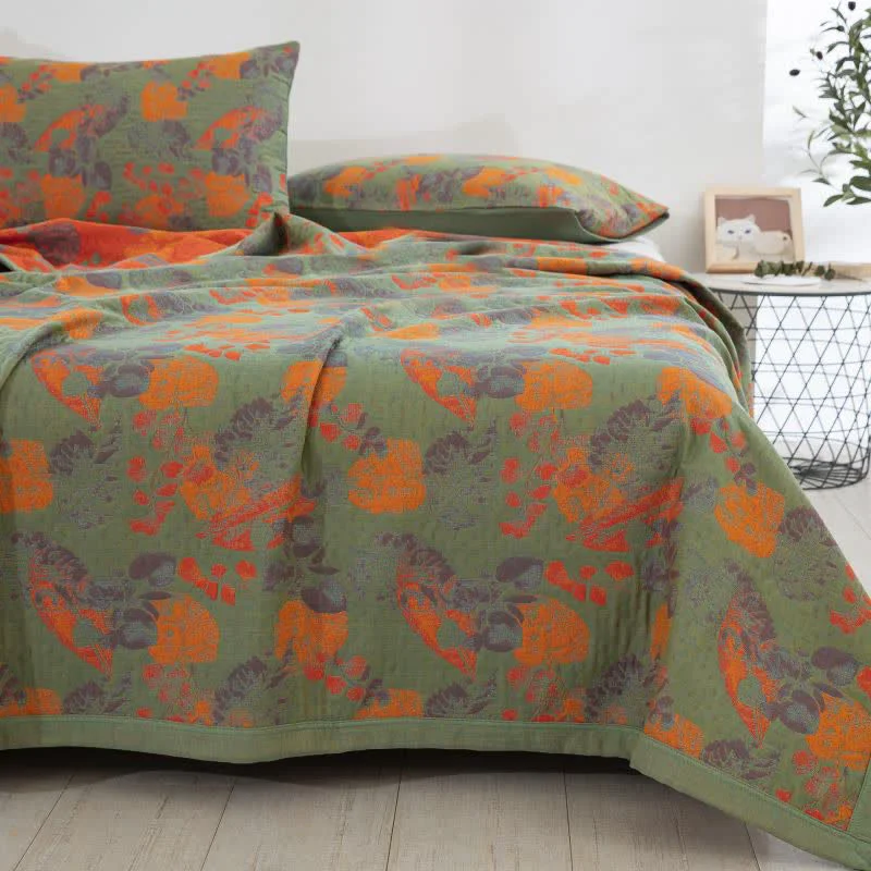 Refined Three Layers Cotton Gauze Multifunctional Quilt Consistent