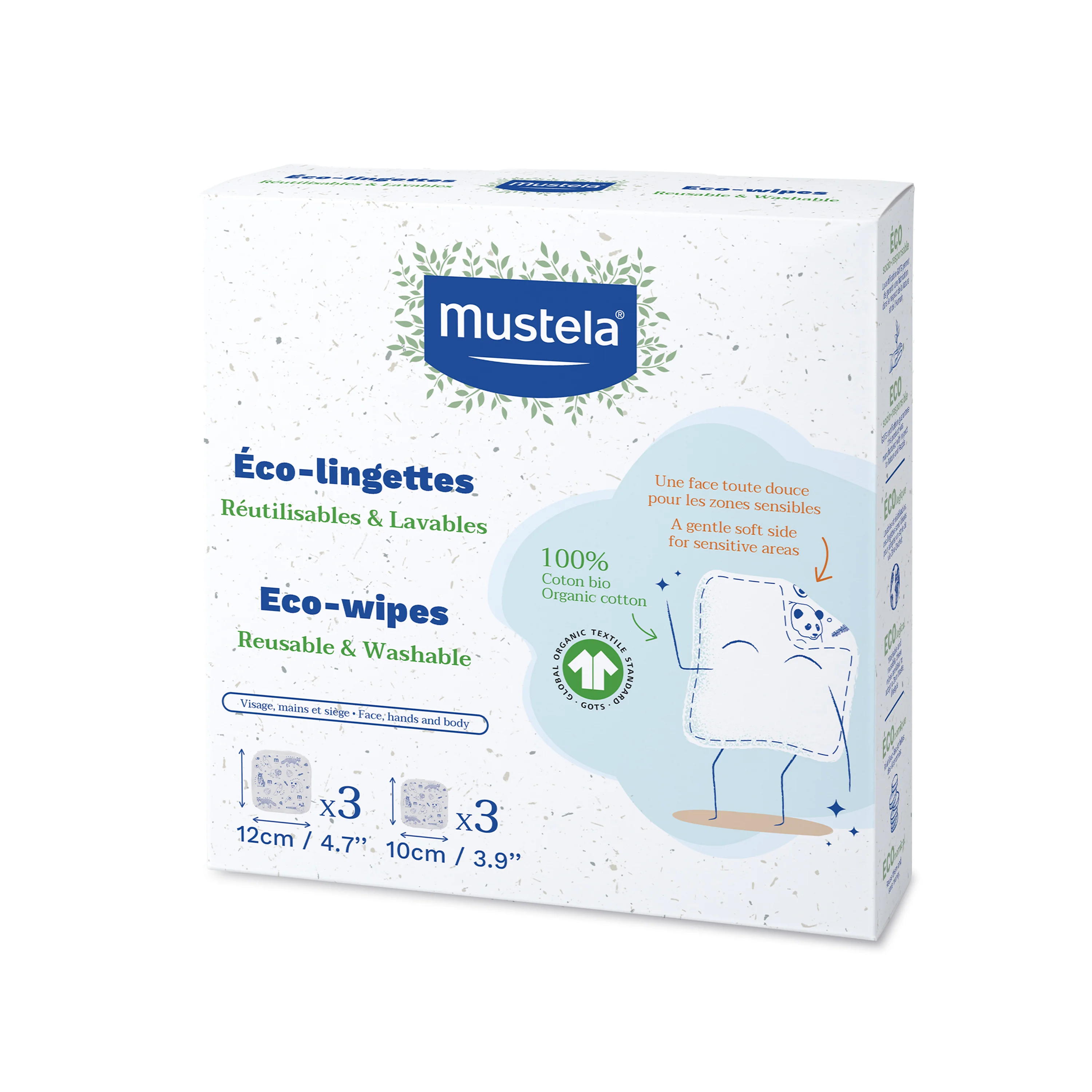 World-Class Mustela Reusable Eco-Wipes Durable
