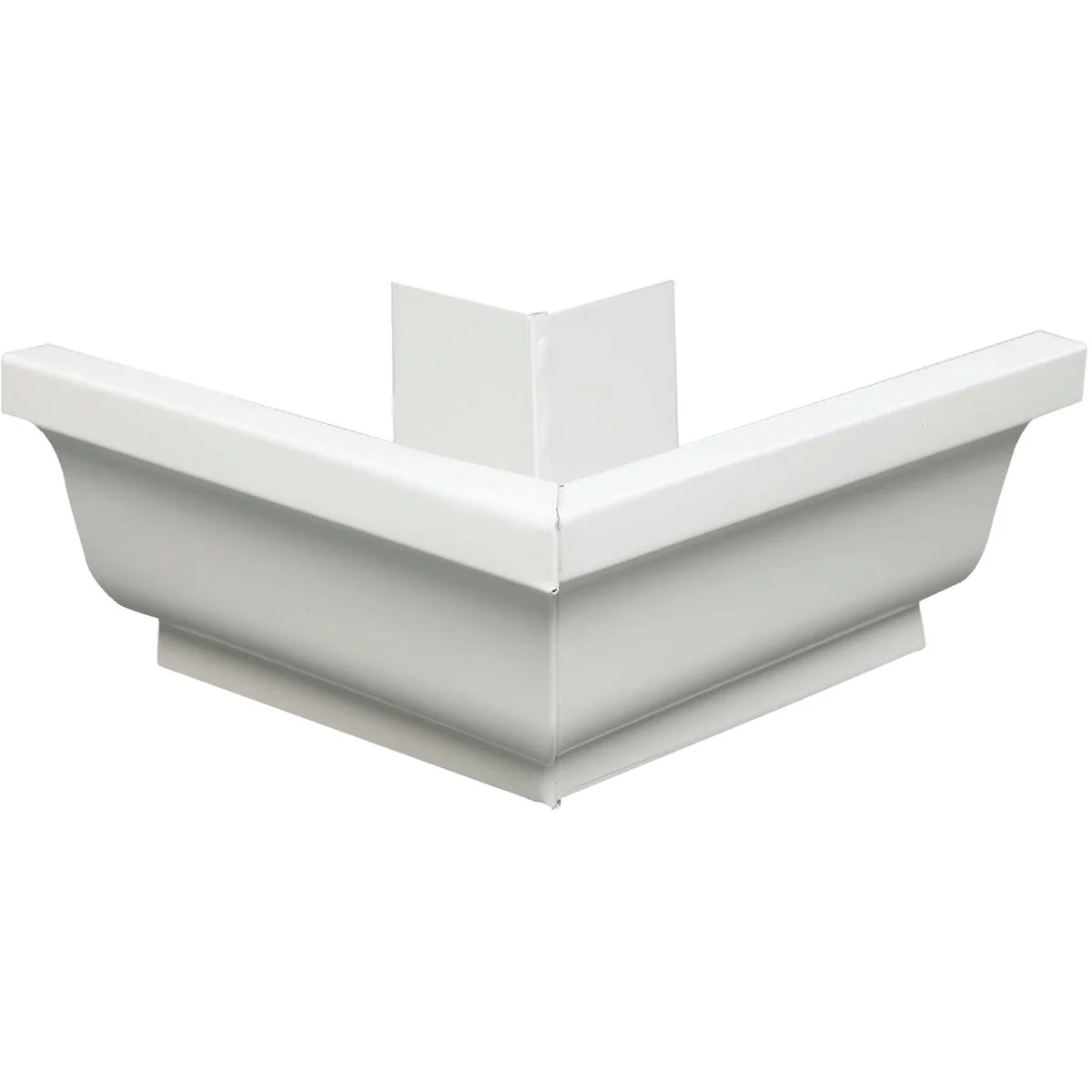 Dependable Amerimax 5 In. Galvanized White Mitre Gutter Outside Corner Original Design
