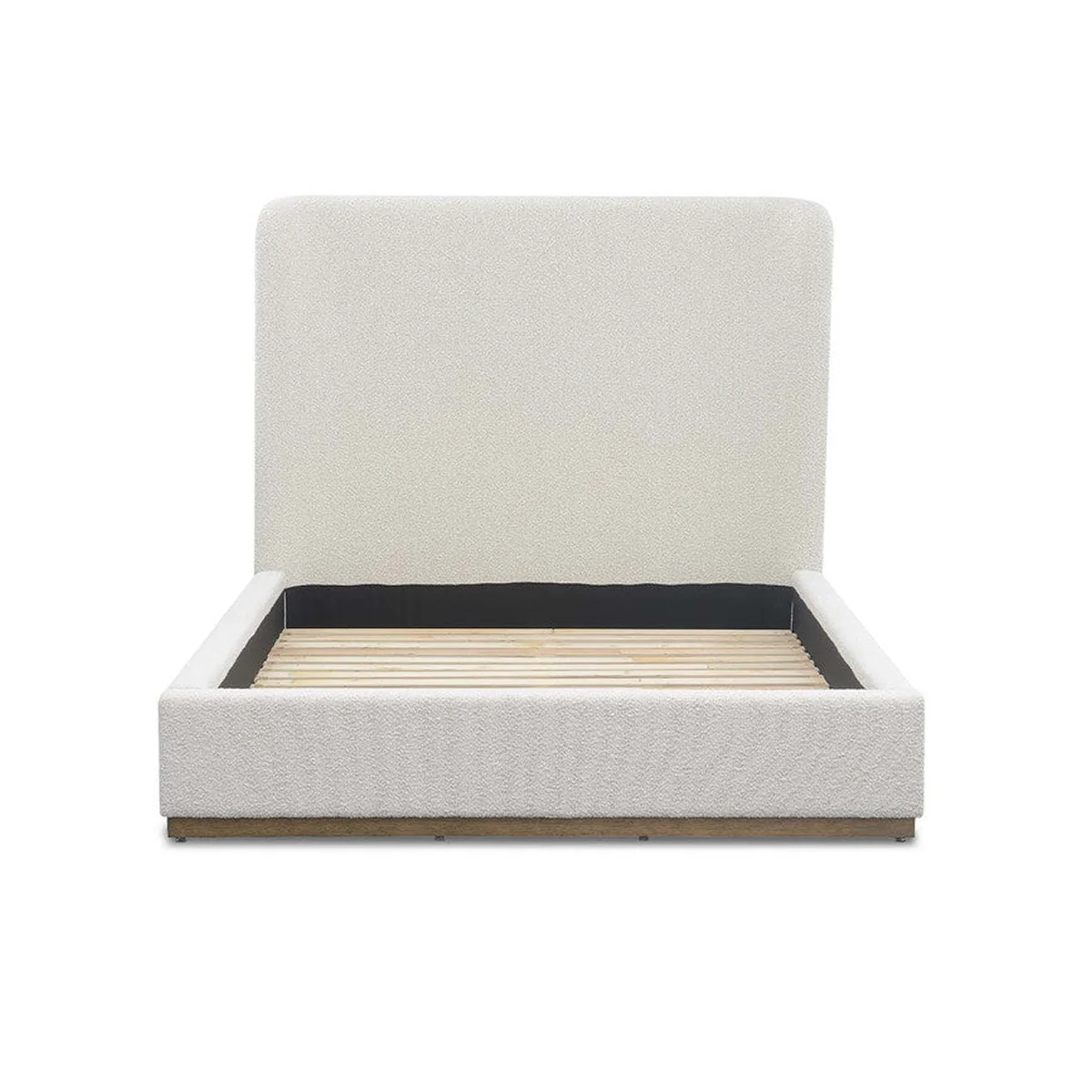 Comfortable Aino Queen Bed - Off White Fine